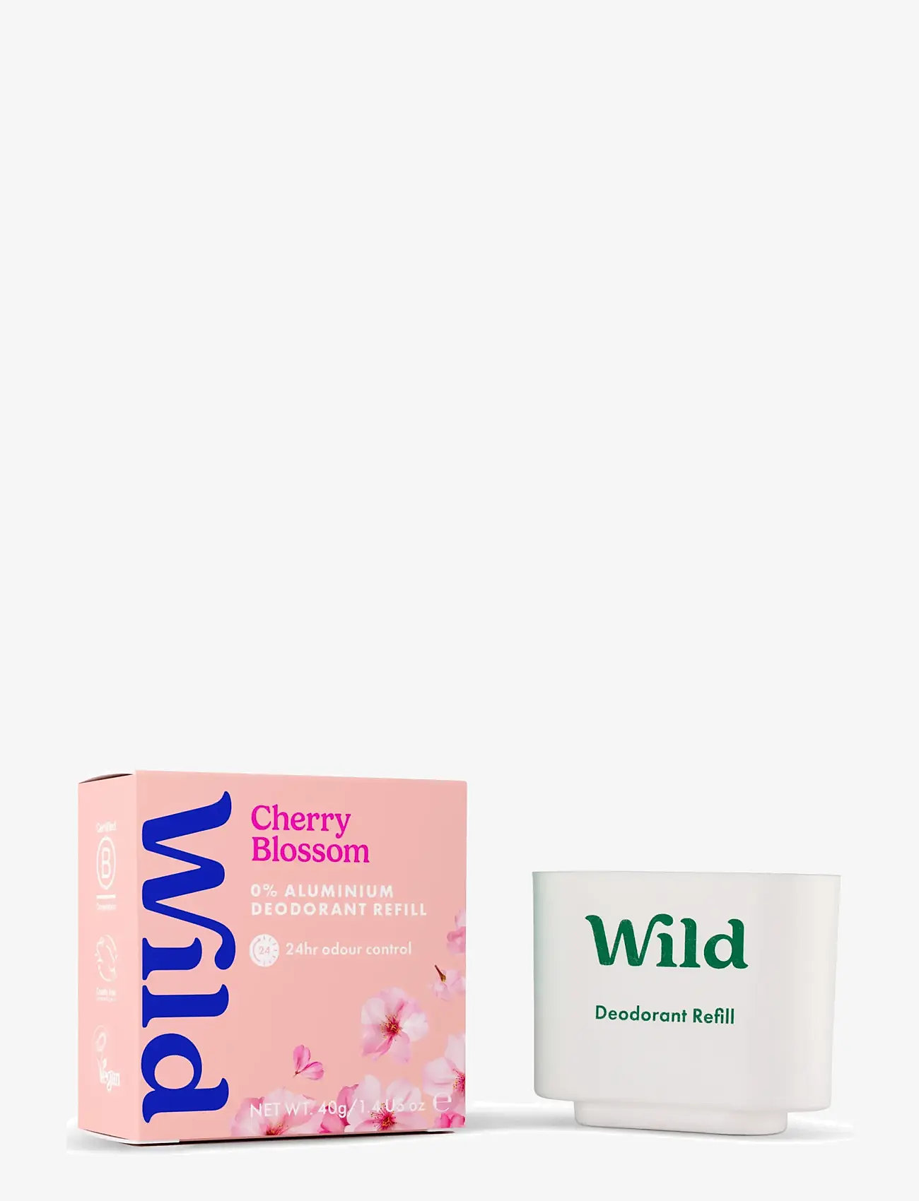 Wild - Wild deo stick refill cherry blossom - hudpleje - clear - 2