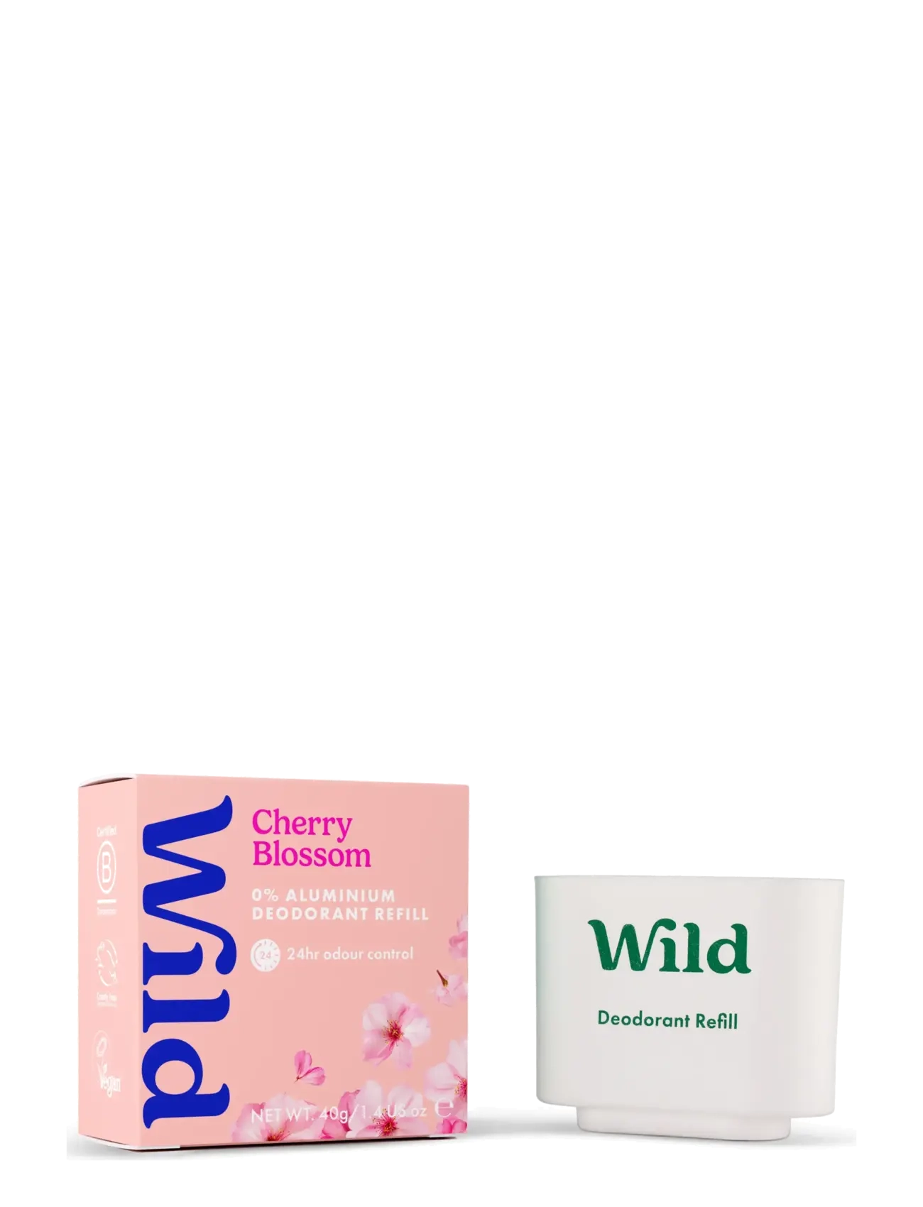 Wild - Wild deo stick refill cherry blossom - hudpleje - clear - 2