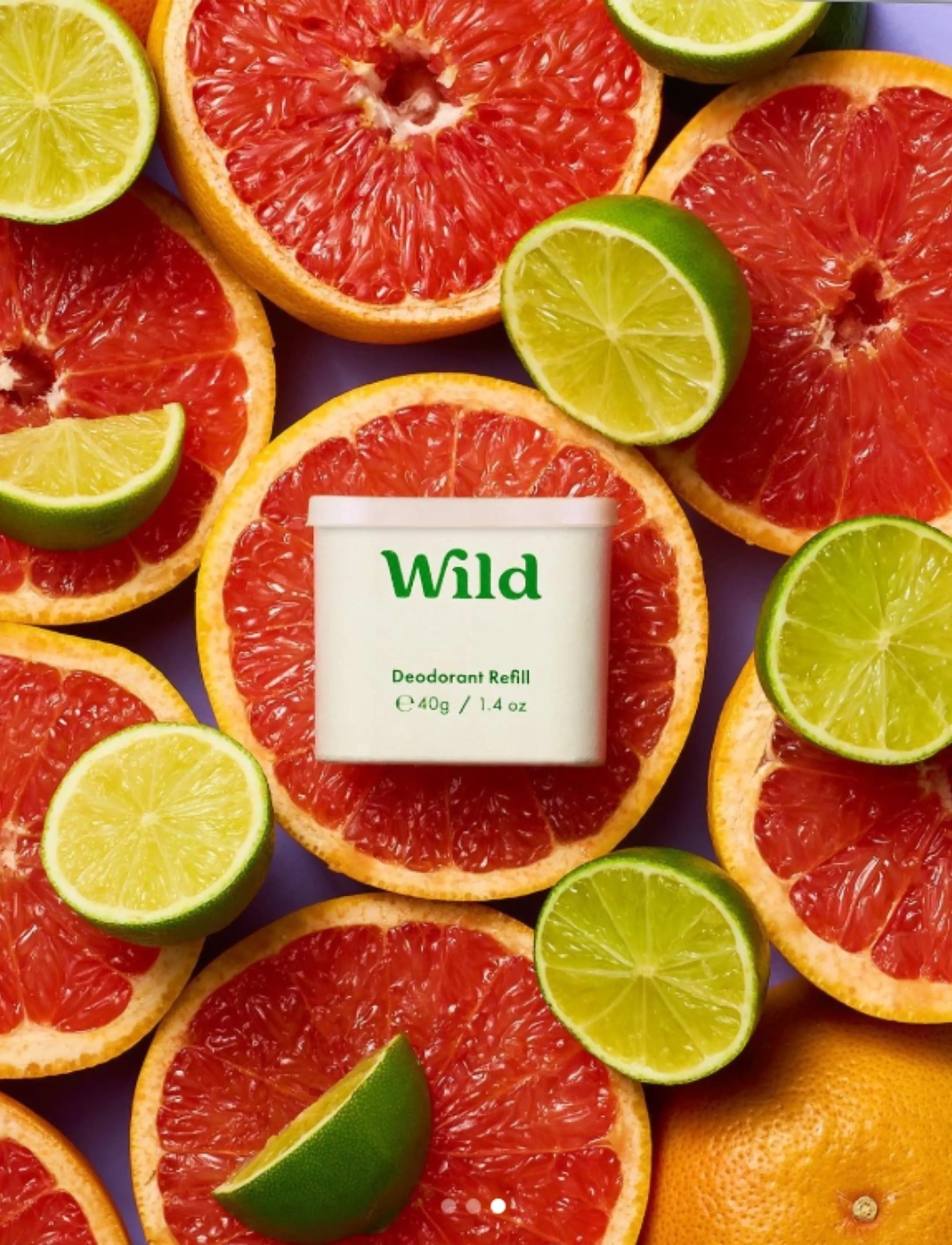 Wild Wild Deo Stick Refill Pink Grapefruit Lime, 40 GR, Nude, Creams & Wipes, Creams & Wipes, Dame