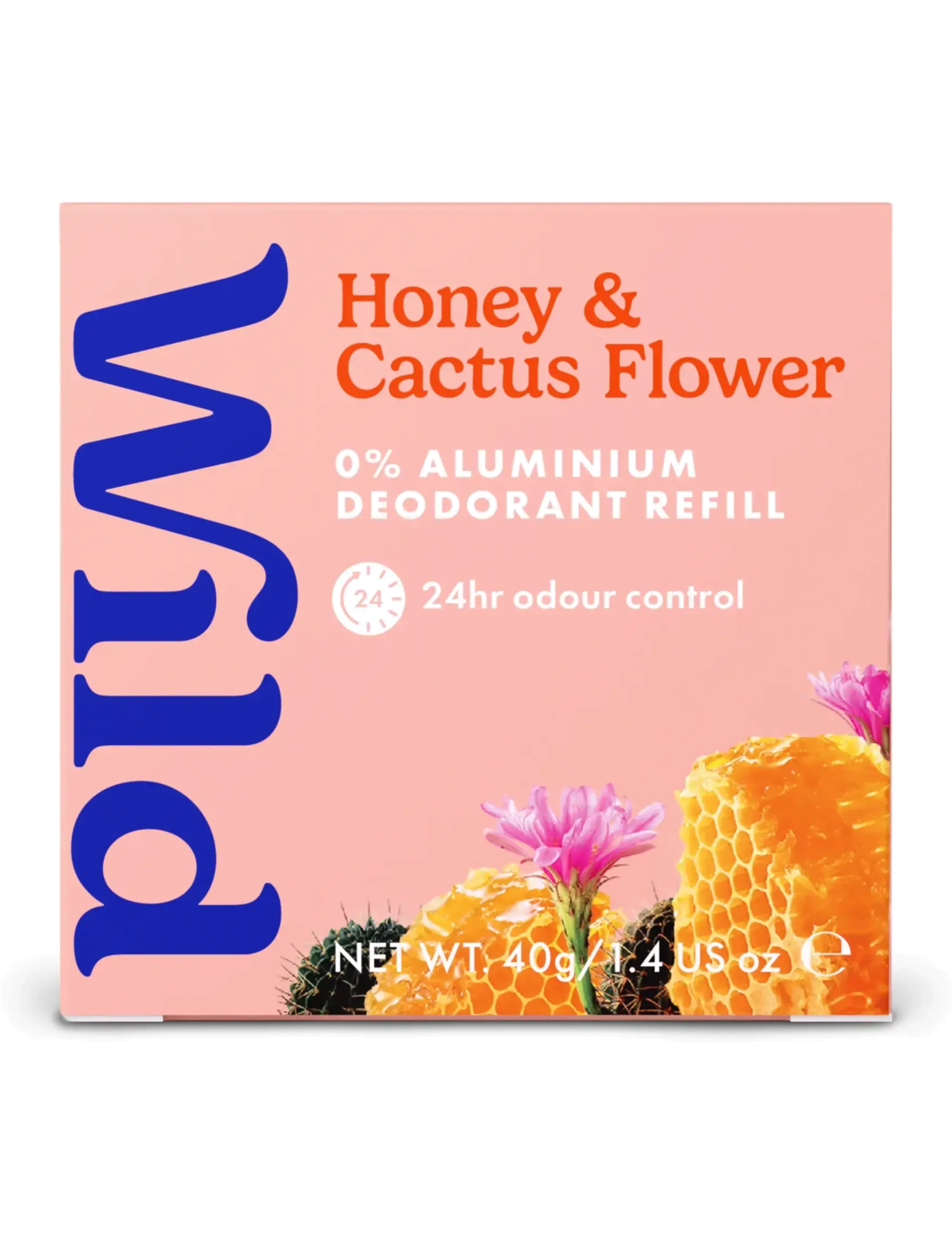 Wild Deo Stick Refill Honey Cactus Flower, Sticks, Cremes & Wipes, Nude, Str: 40 GR