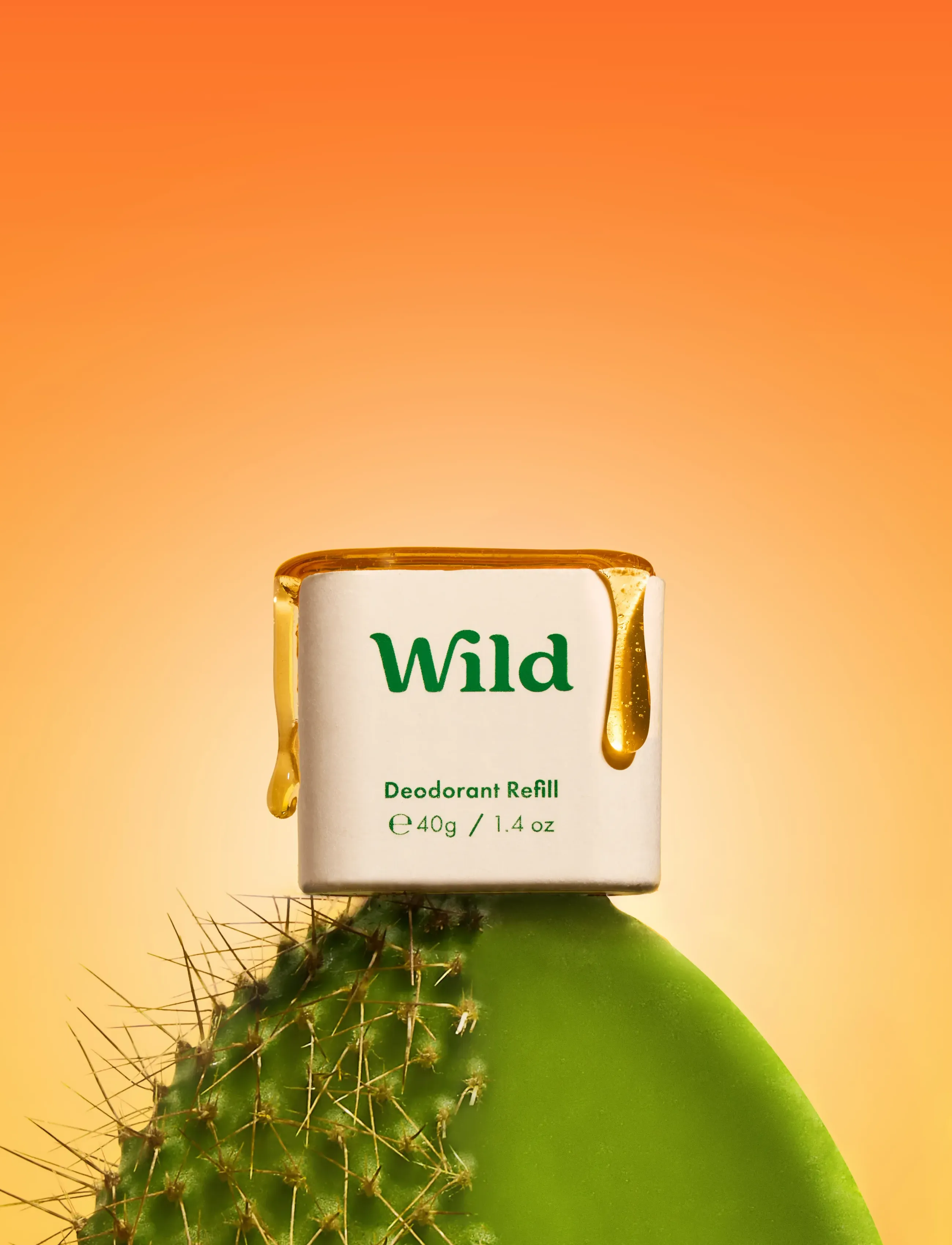 Wild Wild Deo Stick Refill Honey Cactus Flower, 40 GR, Nude, Creams & Wipes, Creams & Wipes, Dame