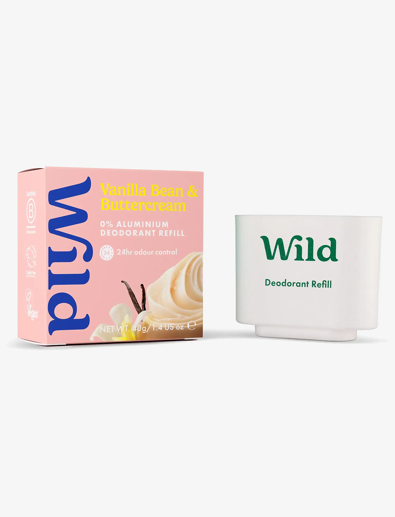 Wild - Wild deo stick refill vanilla bean buttercream - hudpleje - clear - 1