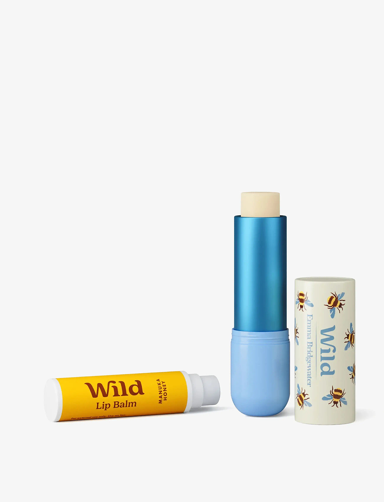 Wild - Wild lip balm bee case manuka honey - læbepomade - white - 2