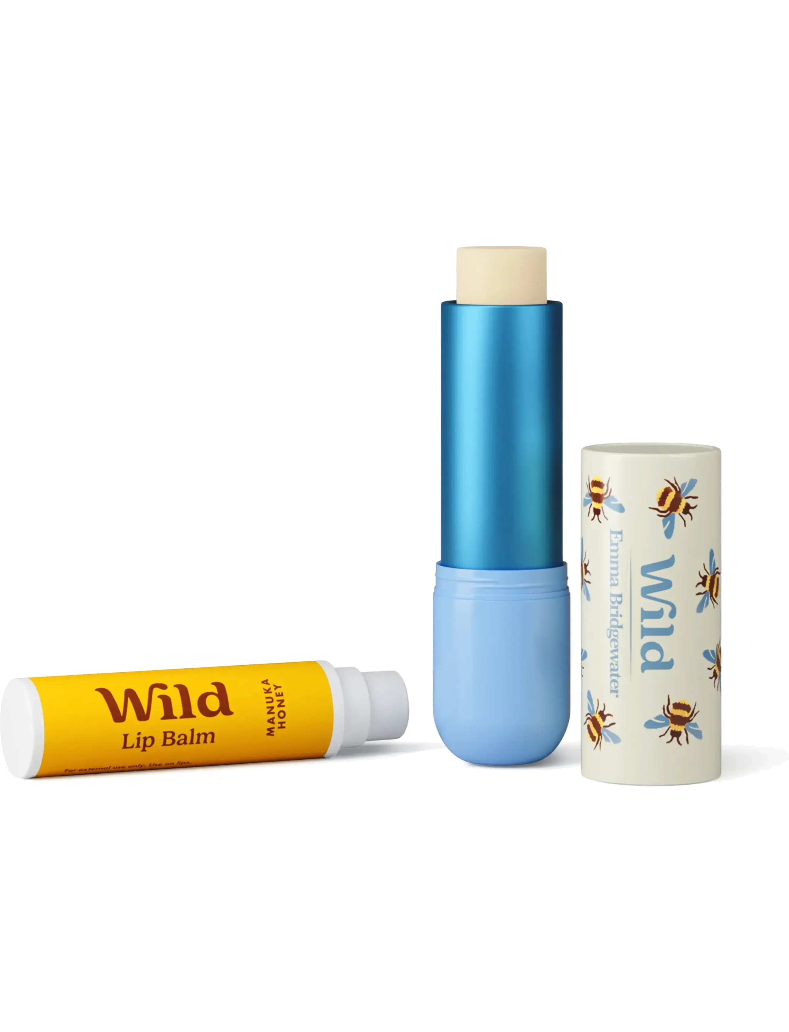 Wild - Wild lip balm bee case manuka honey - læbepomade - white - 2