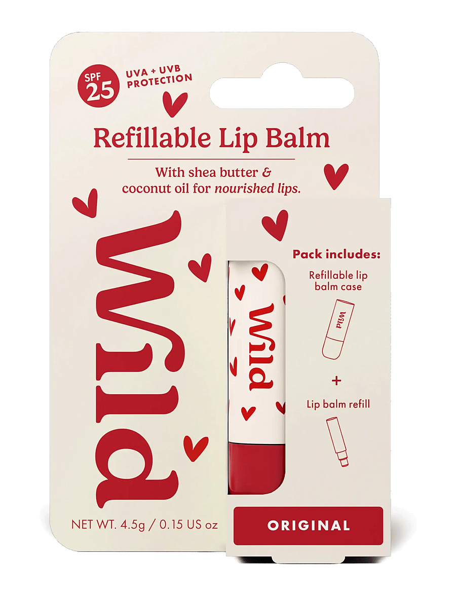 Wild - Wild lip balm heart case orginal spf - læbepomade - white - 1