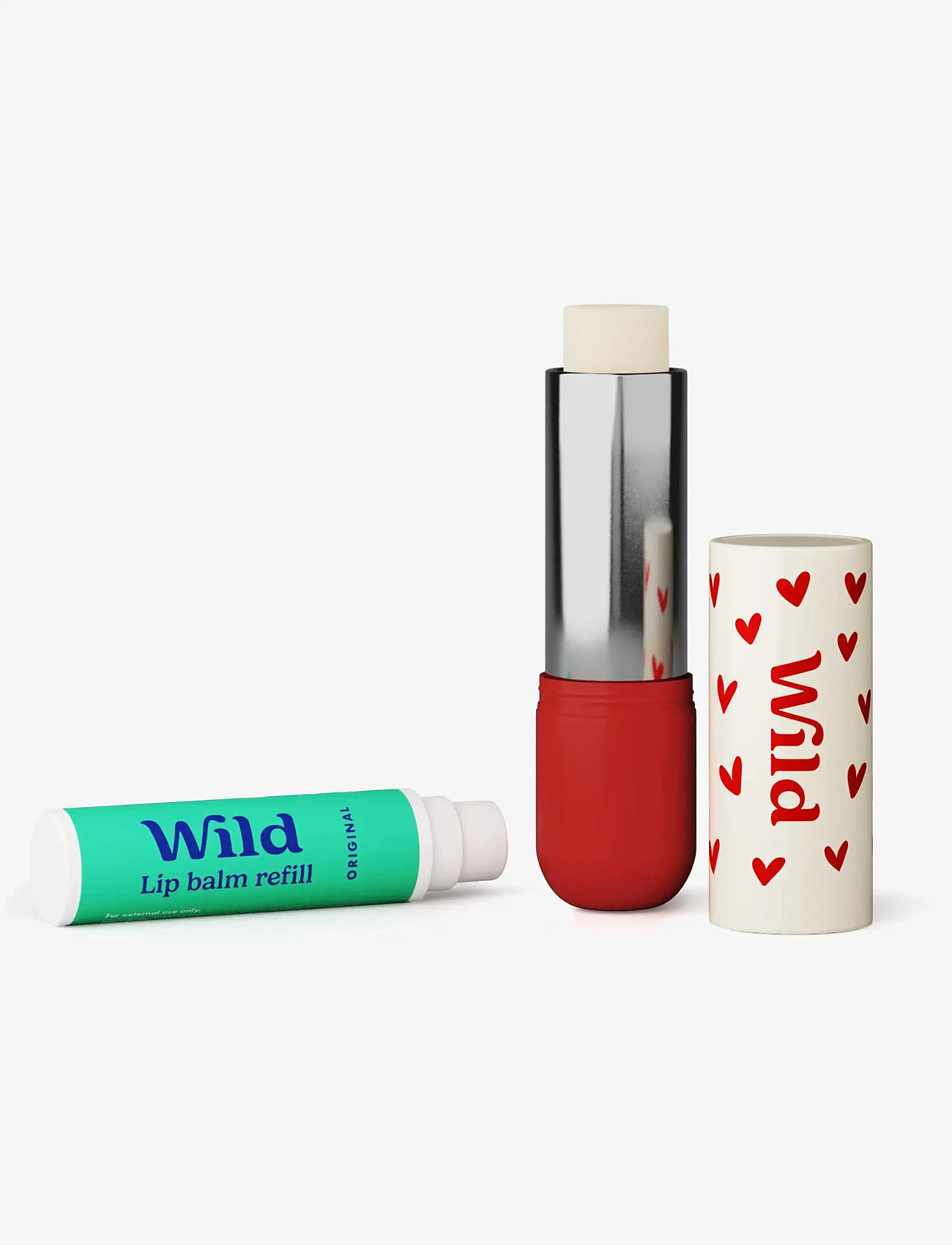 Wild - Wild lip balm heart case orginal spf - läppbalsam - white - 2