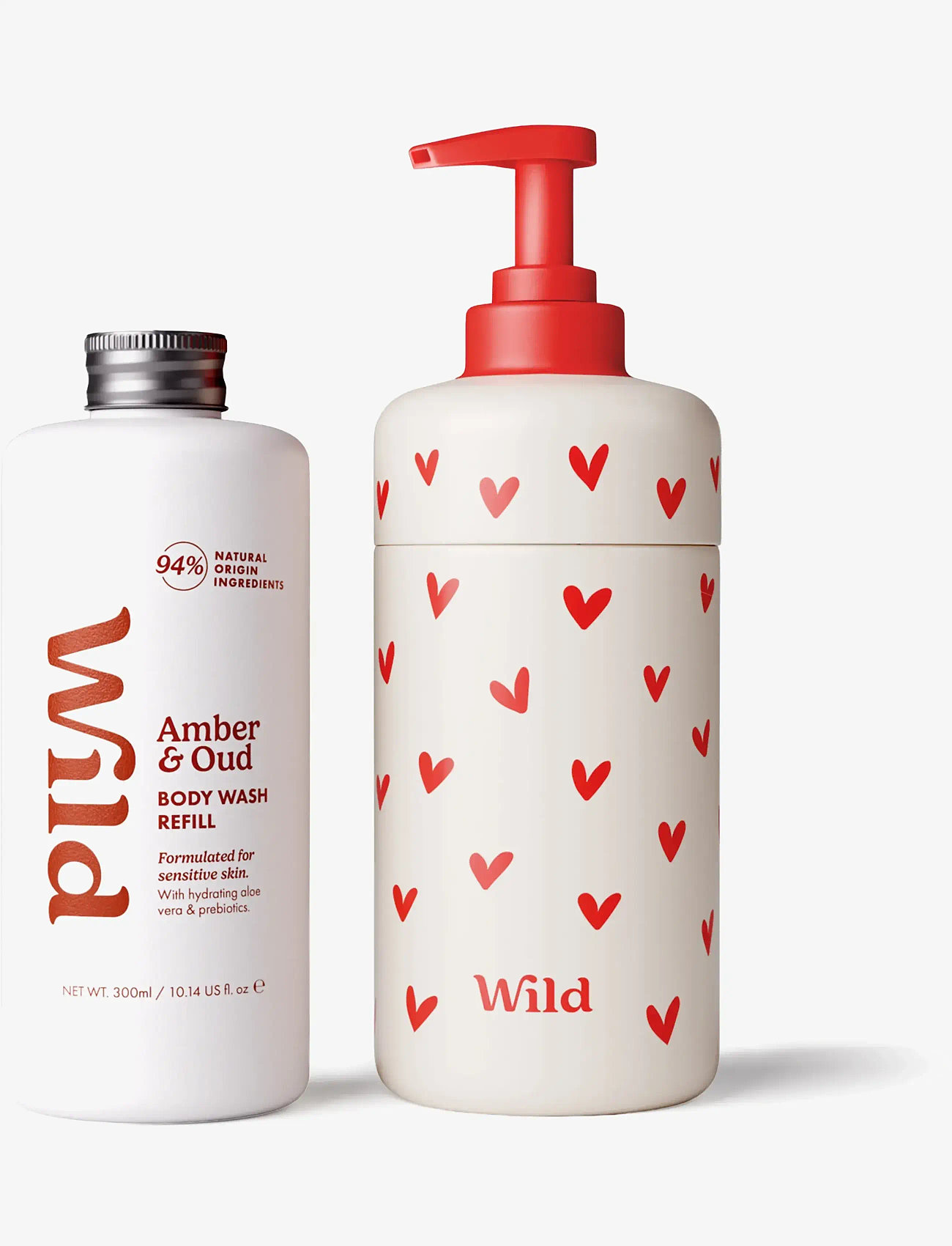 Wild - Wild body wash heart case amber oud - shower gel & bruseolier - white - 3