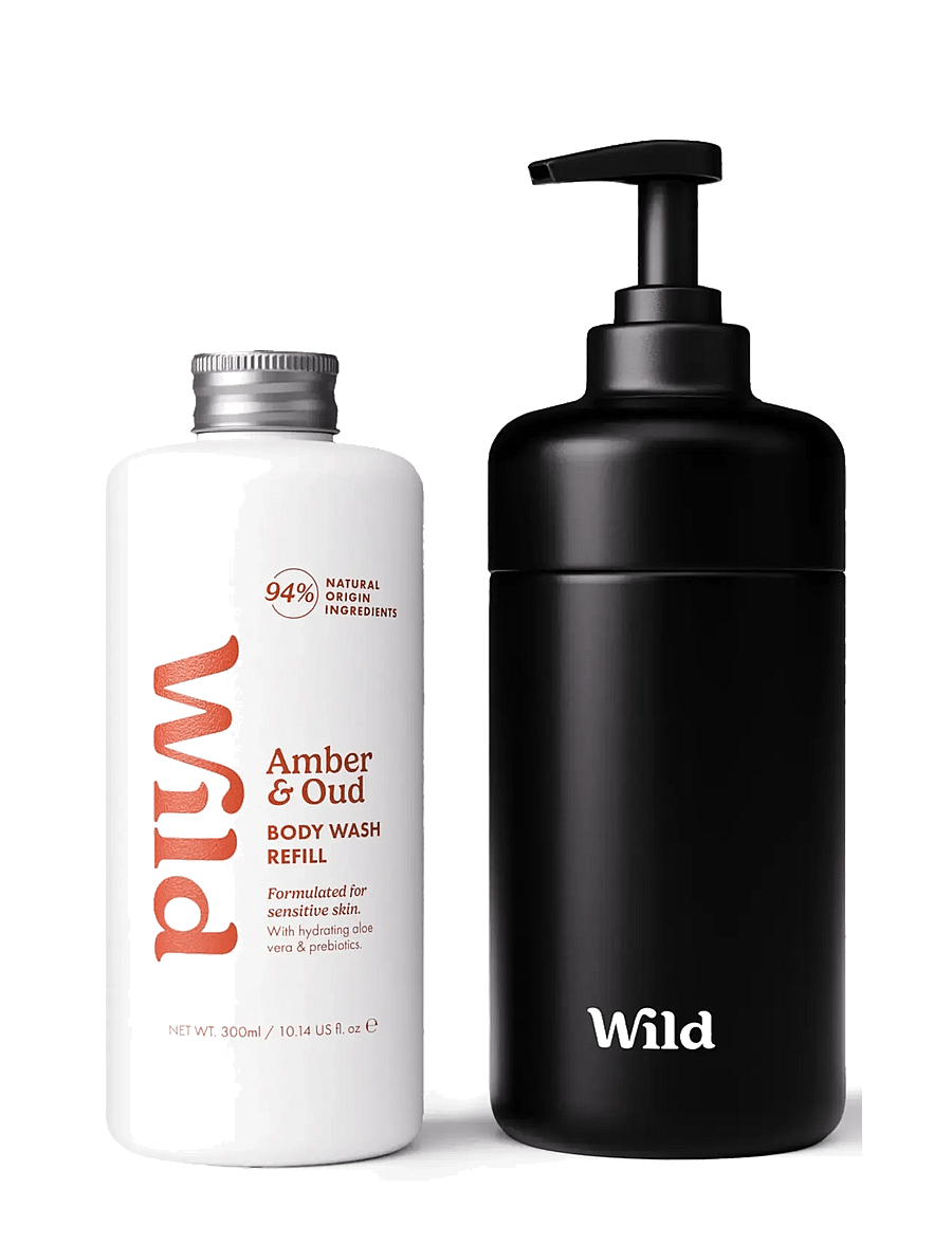 Wild - Wild body wash black case amber oud - shower gel & bruseolier - black - 0