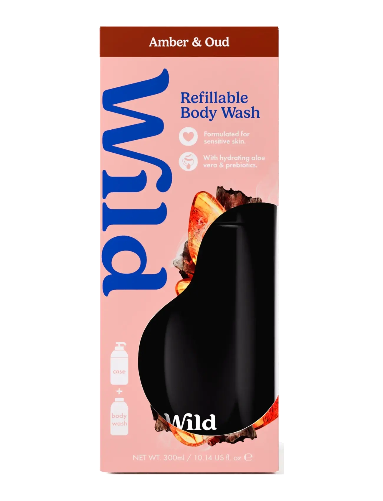 Wild Body Wash Black Case Amber Oud kroppsvård dam – bild 4