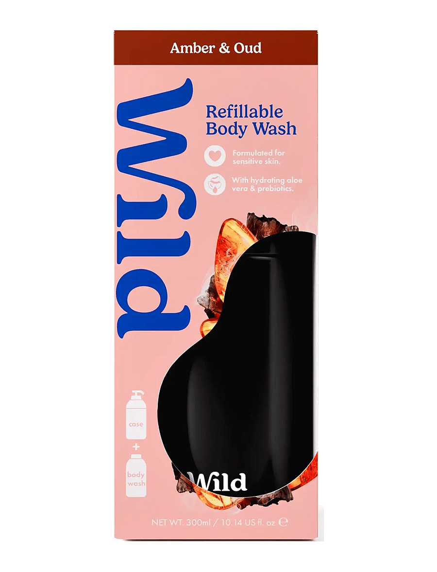 Wild - Wild body wash black case amber oud - shower gel & bruseolier - black - 2