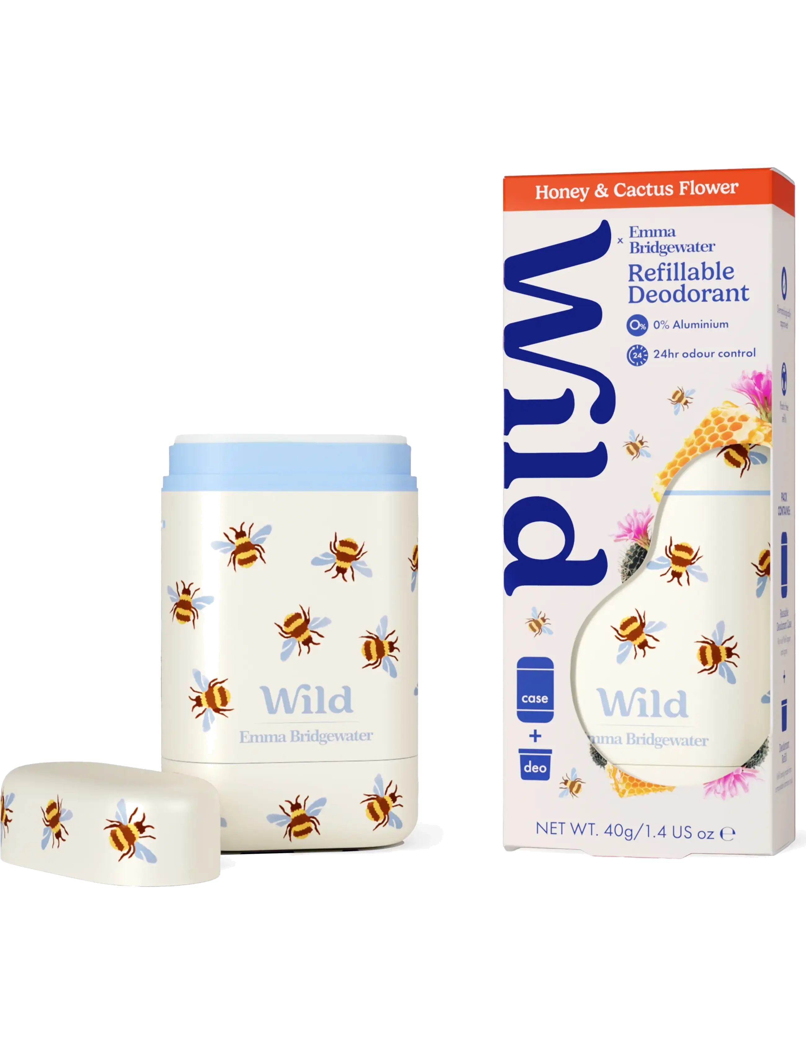 Wild - Wild deo stick bee case honey cactusflower - deostifter & cremer - clear - 2