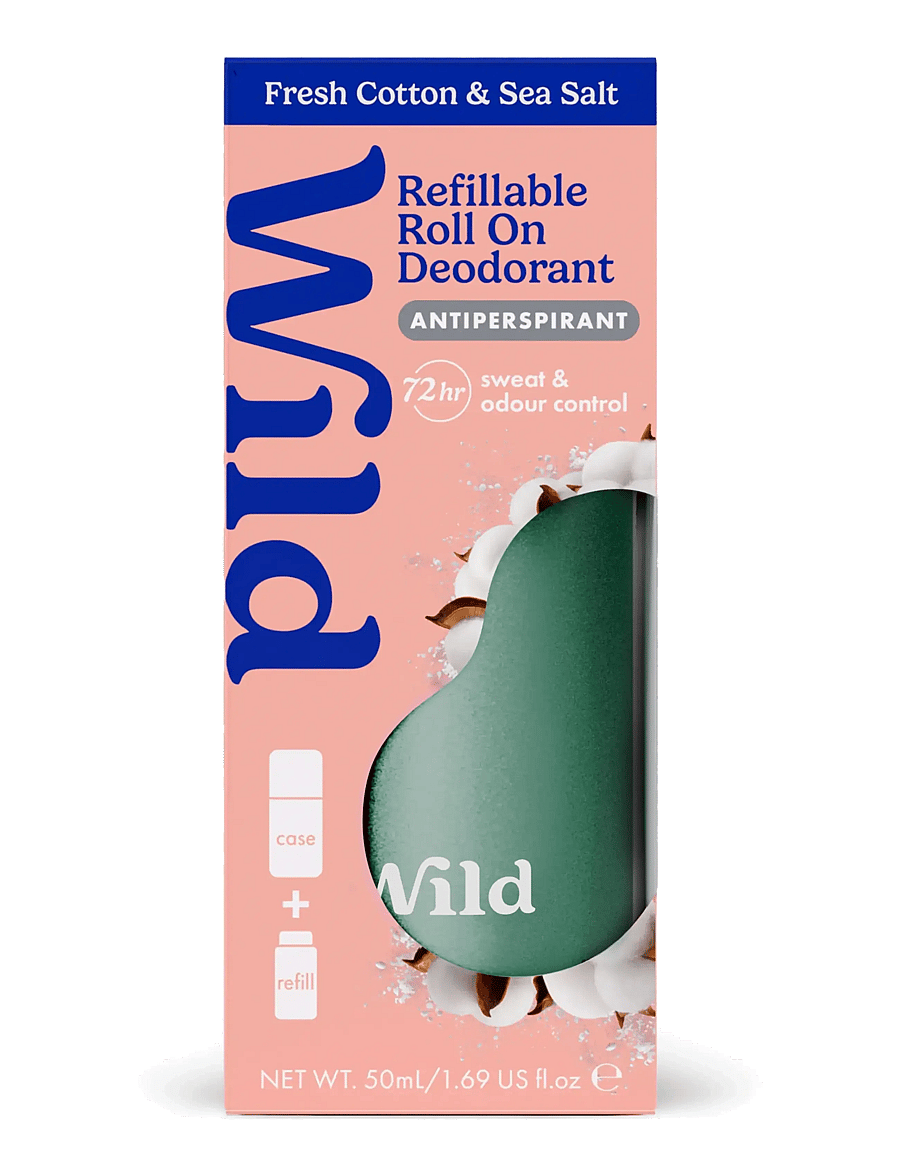 Wild - Wild antiper roll on aqua case fresh cotton sea salt - deo roll-on - clear - 1