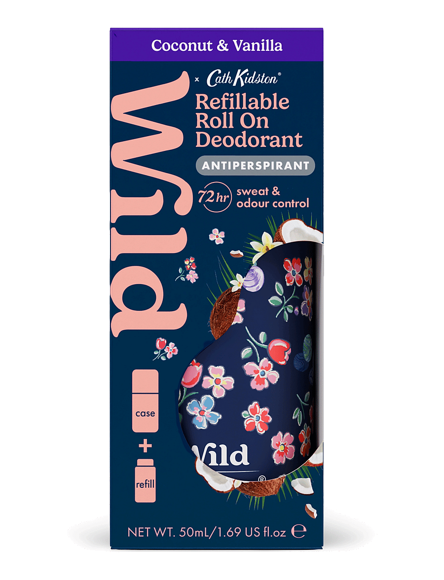 Wild - Wild antiper roll on marble case coconut vanilla - roll on deoer - clear - 1