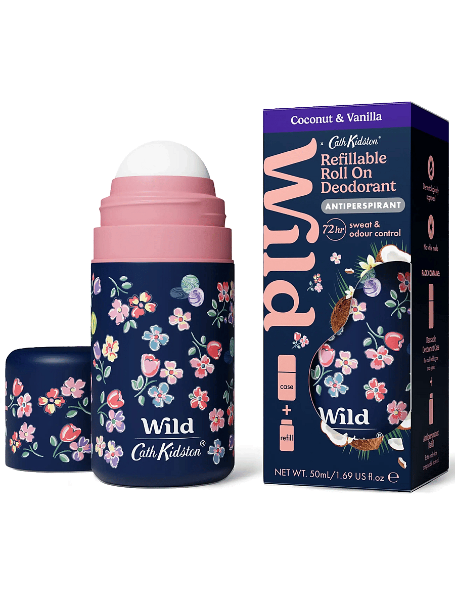 Wild - Wild antiper roll on marble case coconut vanilla - roll on deoer - clear - 2