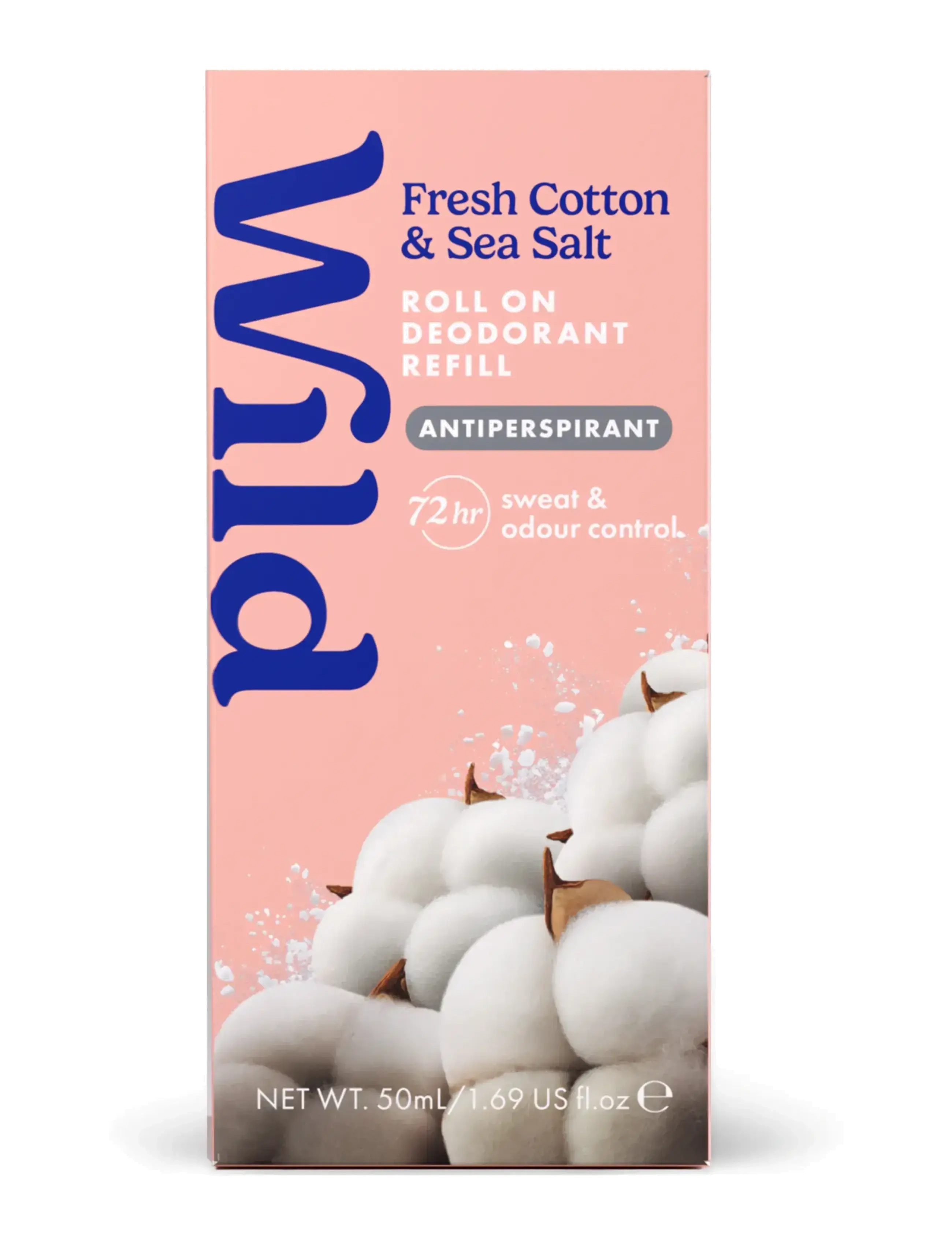 Wild Wild antiper roll on refill fresh cotton sea salt - Hudpleje - CLEAR / undefined
