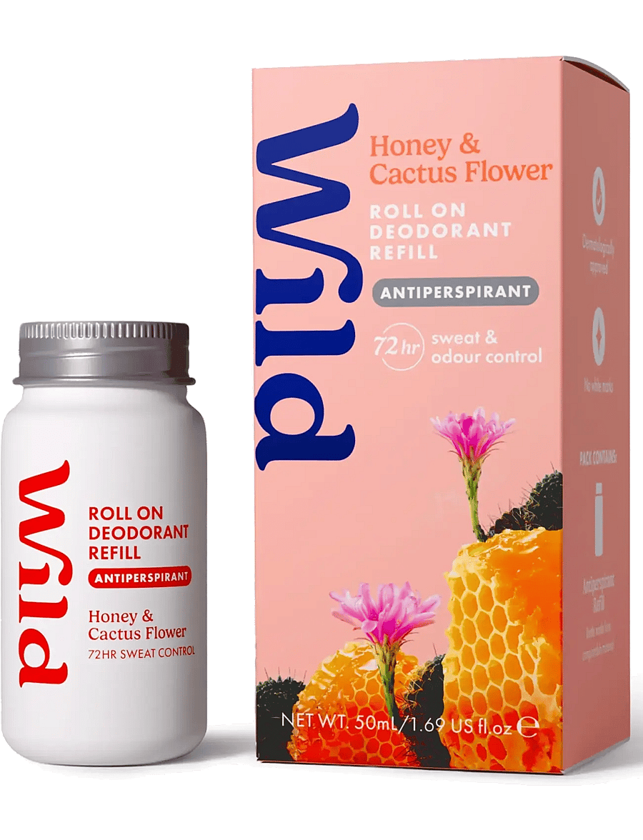 Wild - Wild antiper roll on refill honey cactusflower - hudpleje - clear - 1