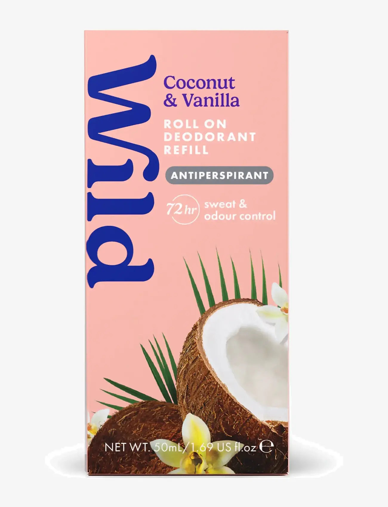 Wild - Wild antiper roll on  refill coconut vanilla - hudpleje - clear - 0