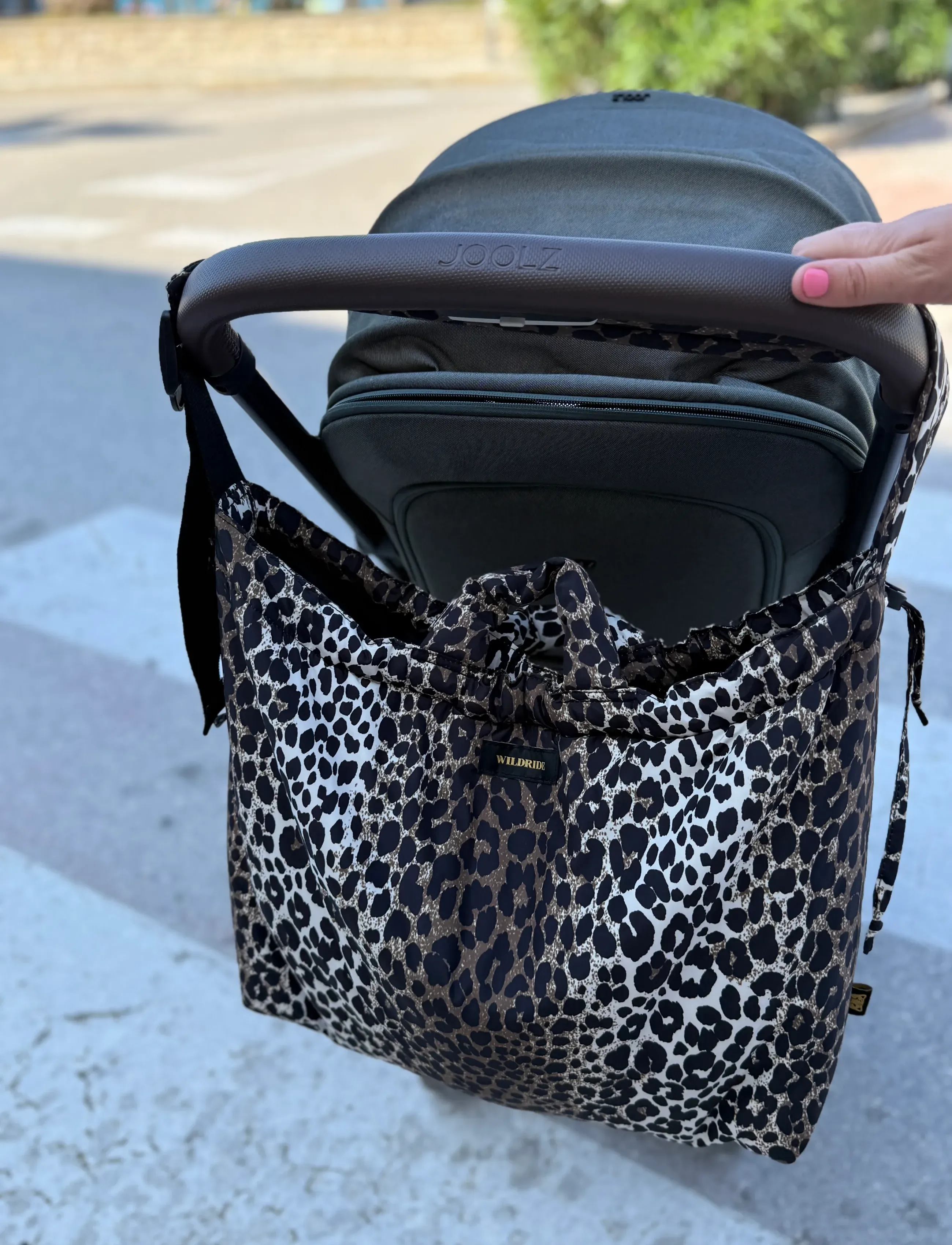 Wildride Diaper Bag Savannah, Børn, Leopardprint Pusletaske, Grå, Str: ONE SIZE