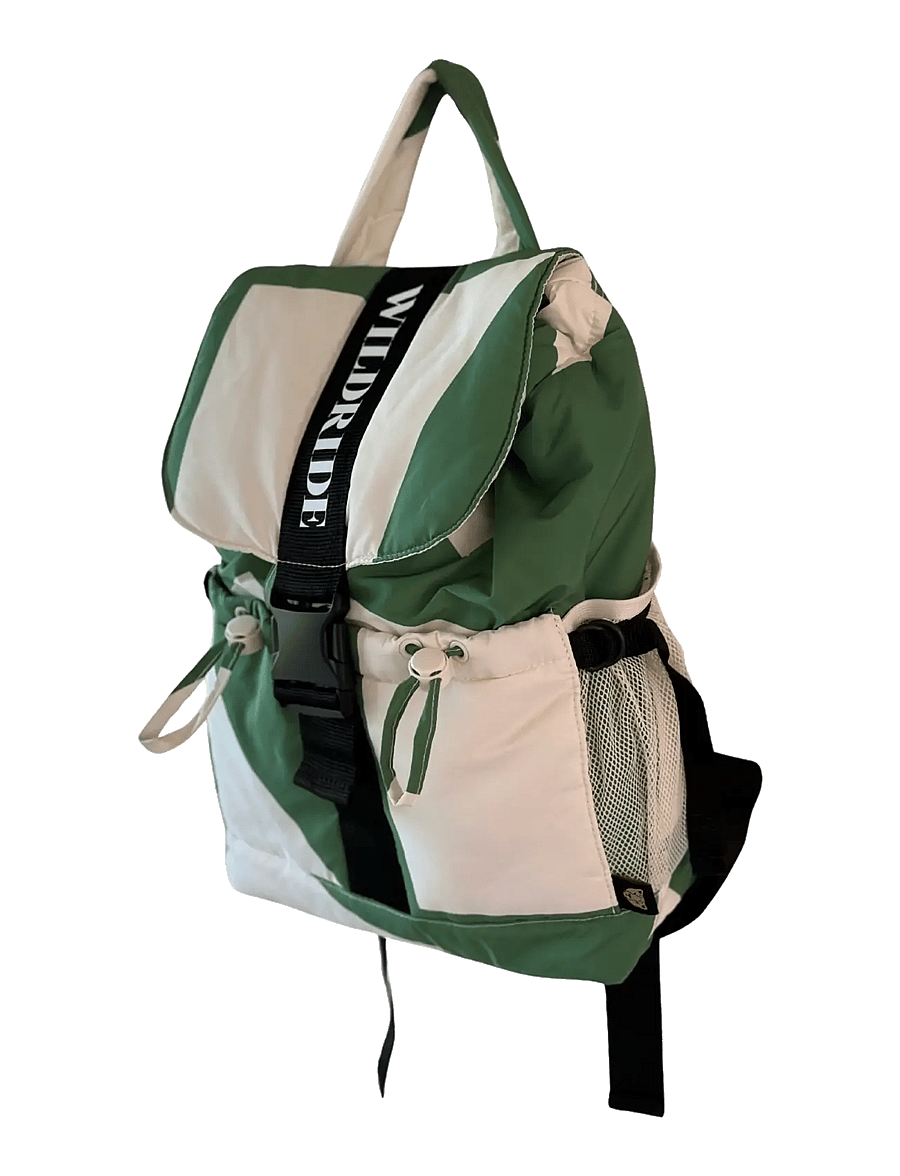 Wildride - Backpack Green Graphic Recycled - Adult - wickeltaschen - green graphic - 3