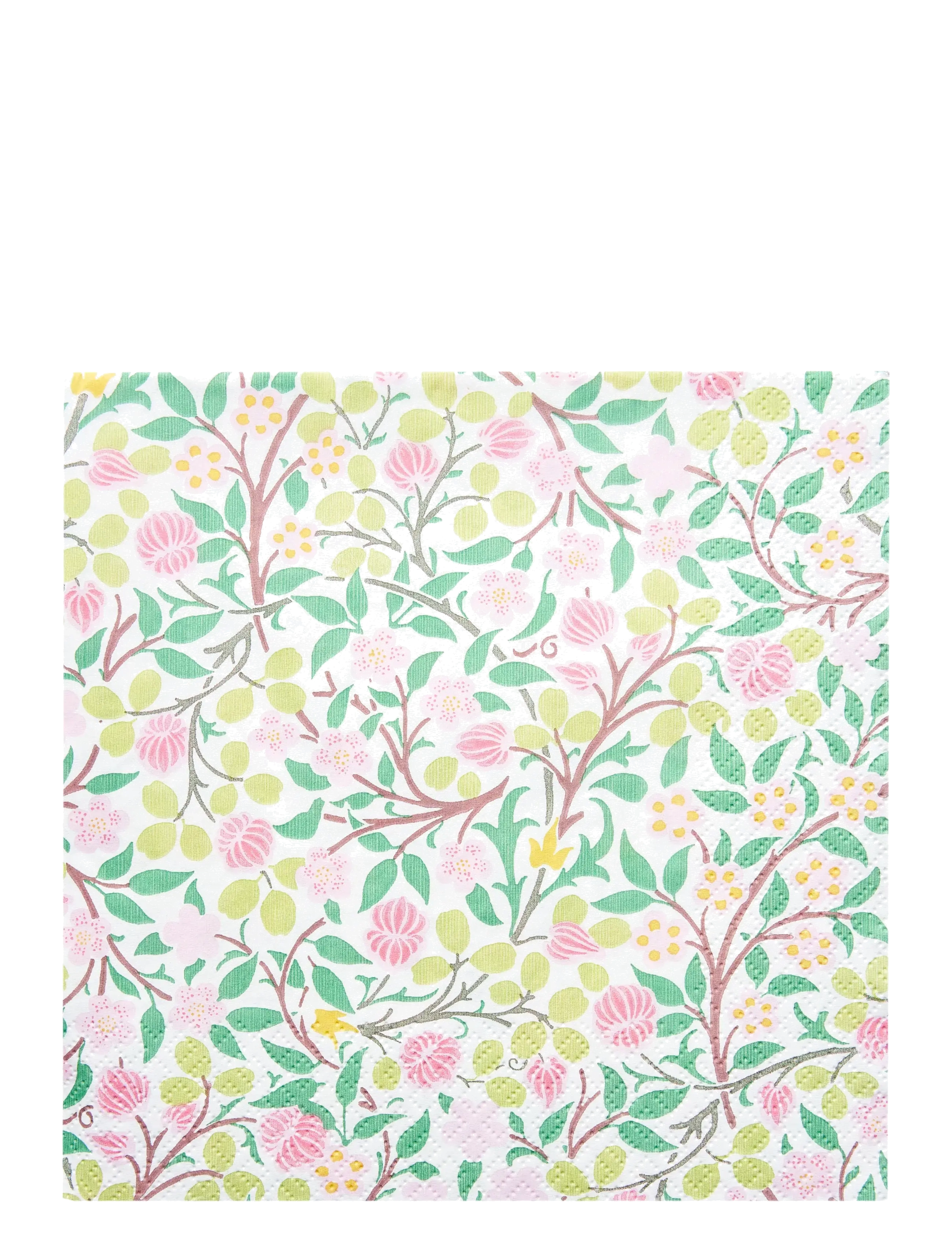 William Morris By havi William Morris Napkin Clover Napkin, Paper Serviet, Pink, Str: 24X24CM