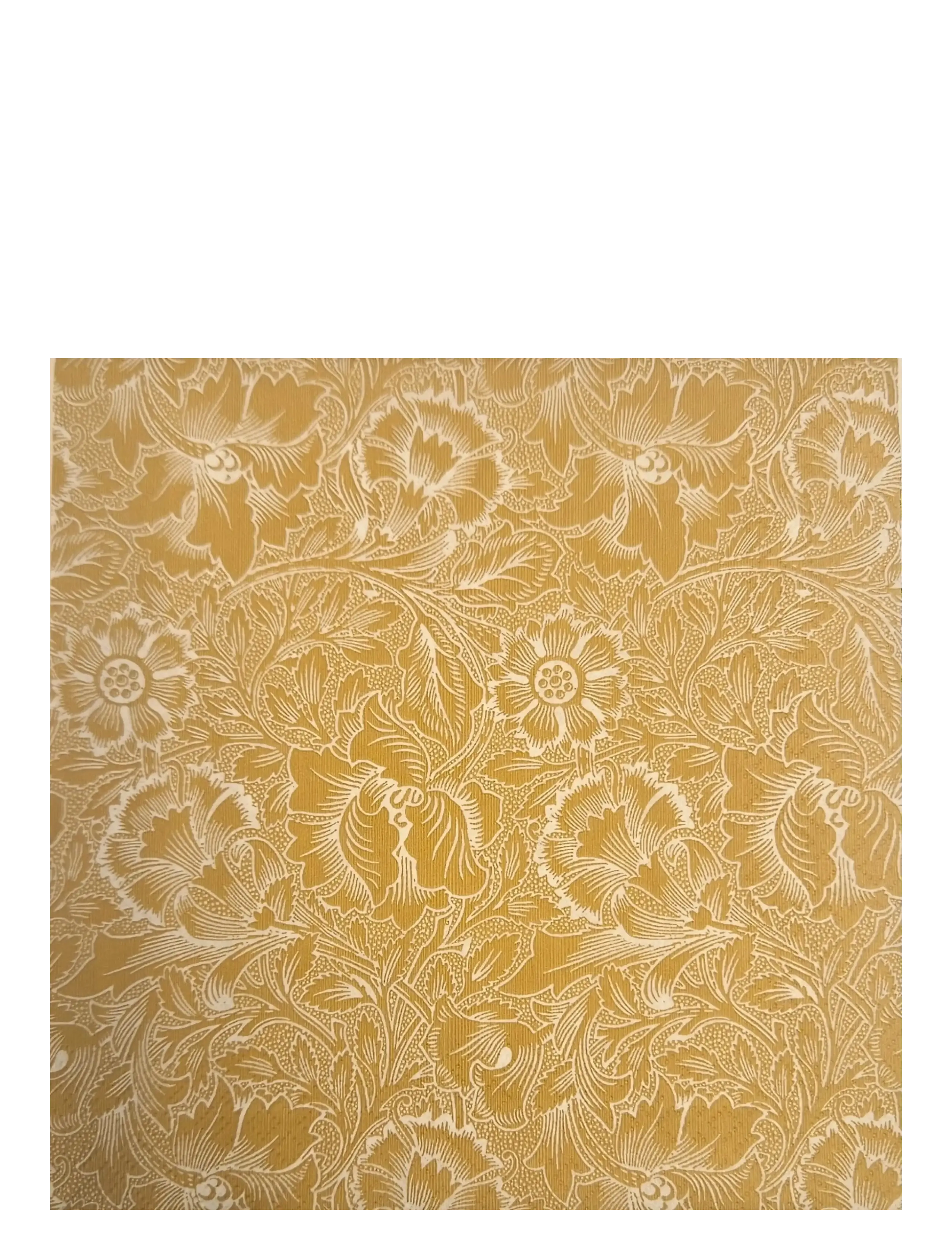William Morris By havi William Morris Napkin Pink & Poppy Napkin, Paper Serviet, Beige, Str: 24X24CM