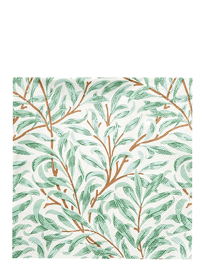 William Morris By havi William Morris napkin Willow Bough napkin - Pappersservetter - GREEN / green