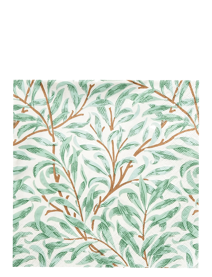 William Morris By havi - William Morris napkin Willow Bough green - pabersalvrätikud - green - 0