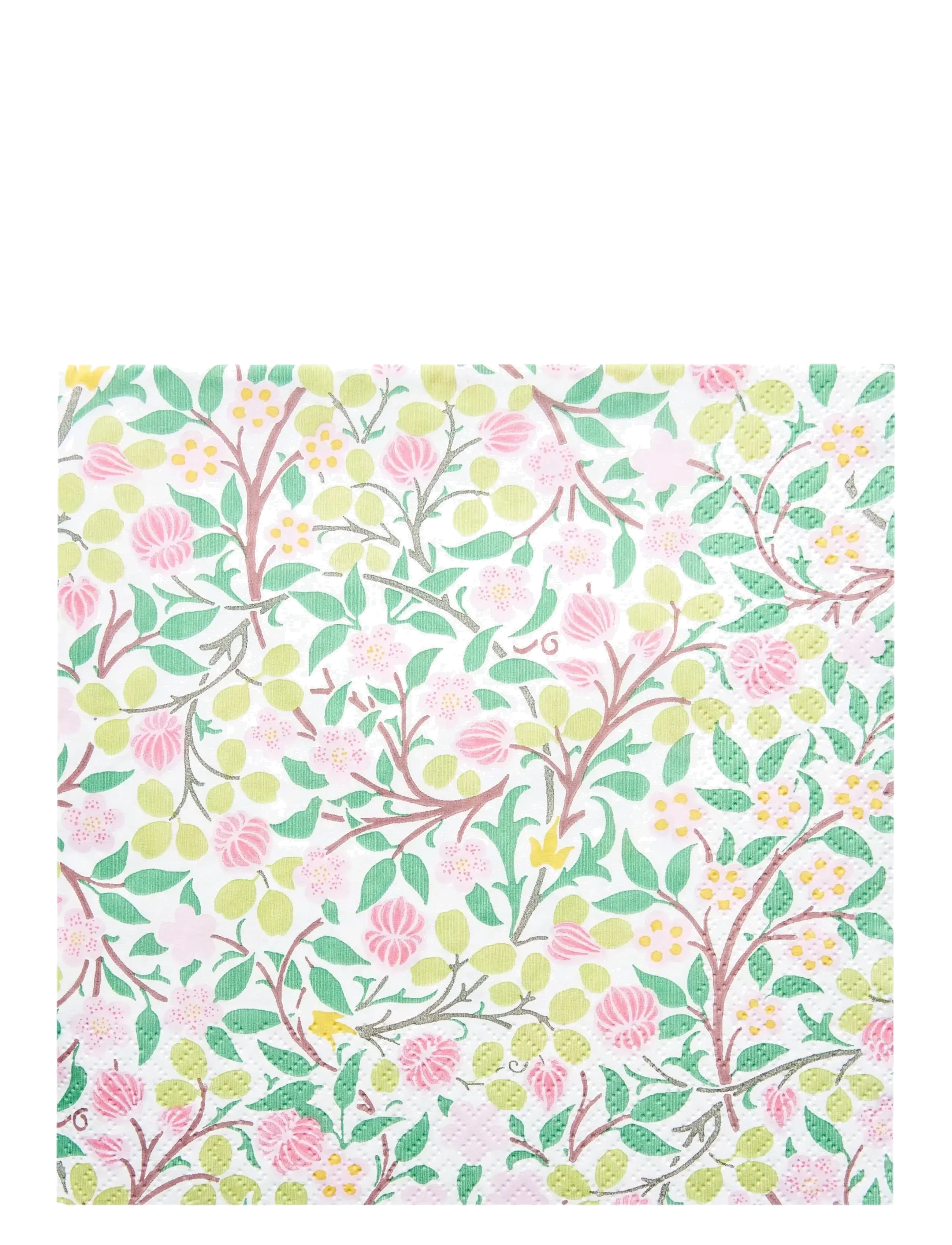 William Morris By havi William Morris Napkin Clover Napkin, Paper Serviet, Pink, Str: 33X33CM