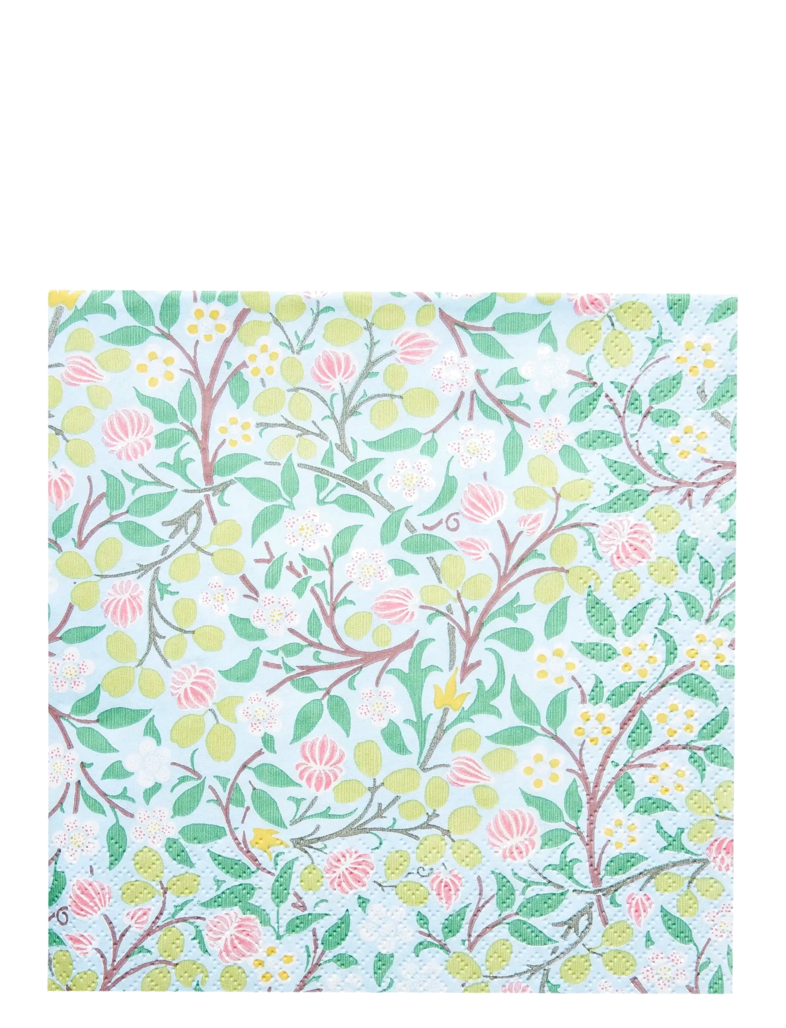 William Morris By havi William Morris Napkin Clover Napkin, Paper Serviet, Blå, Str: 33X33CM