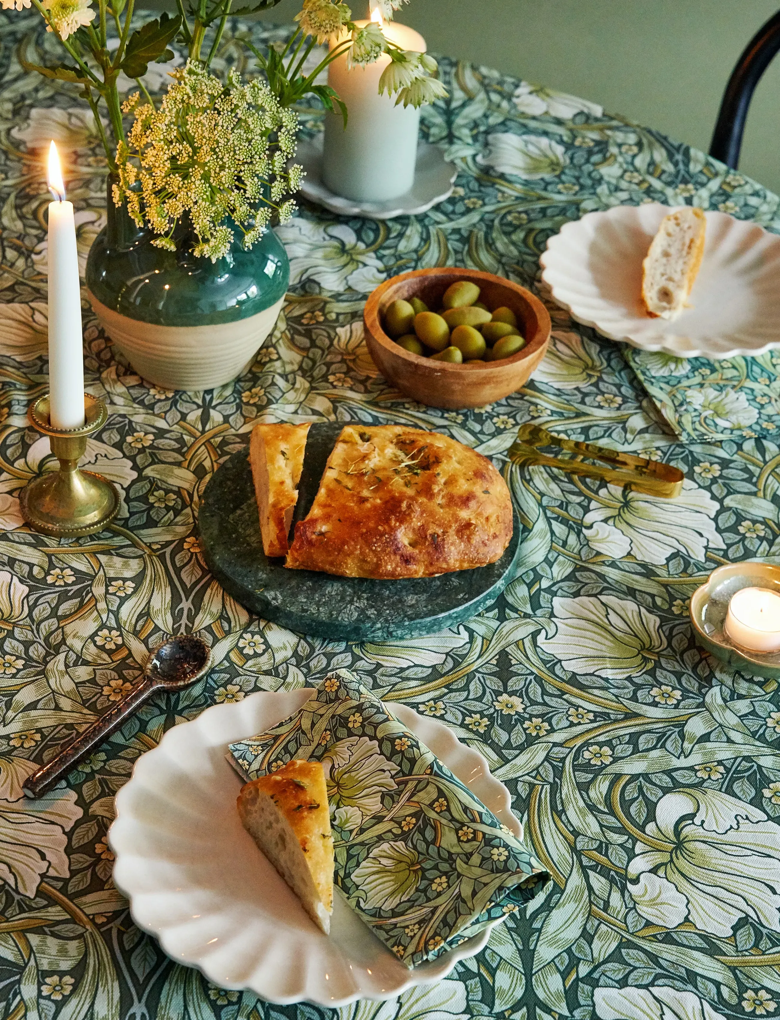 William Morris By havi Napkin Pimpernel Napkin, 33X33 cm, Napkins, Grün - Paper Homeware