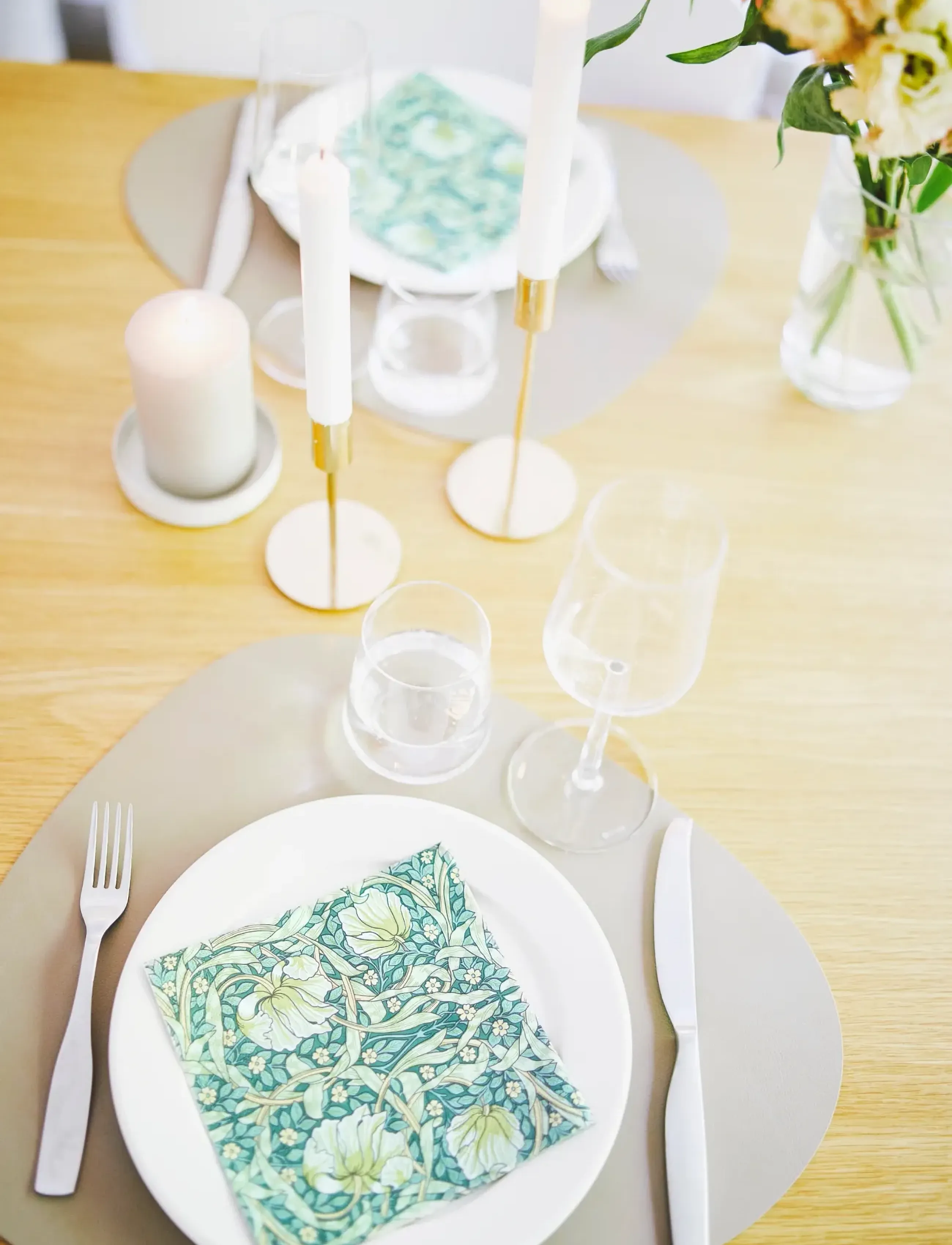 William Morris By havi - William Morris napkin Pimpernel napkin - papierservietten - green - 2