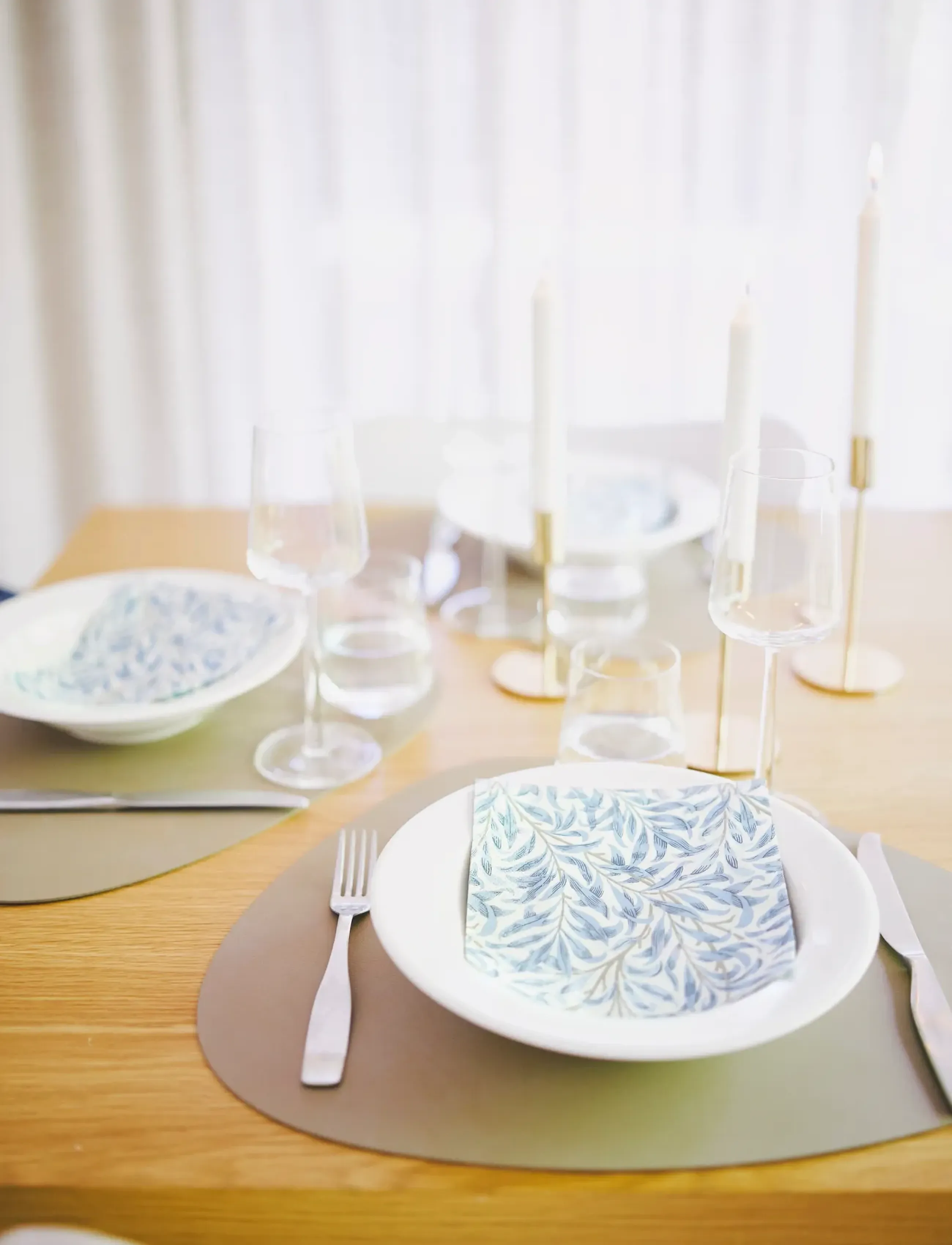 William Morris By havi Napkin Willow Bough Napkin, 33X33 cm, Napkins, Blau - Paper Homeware