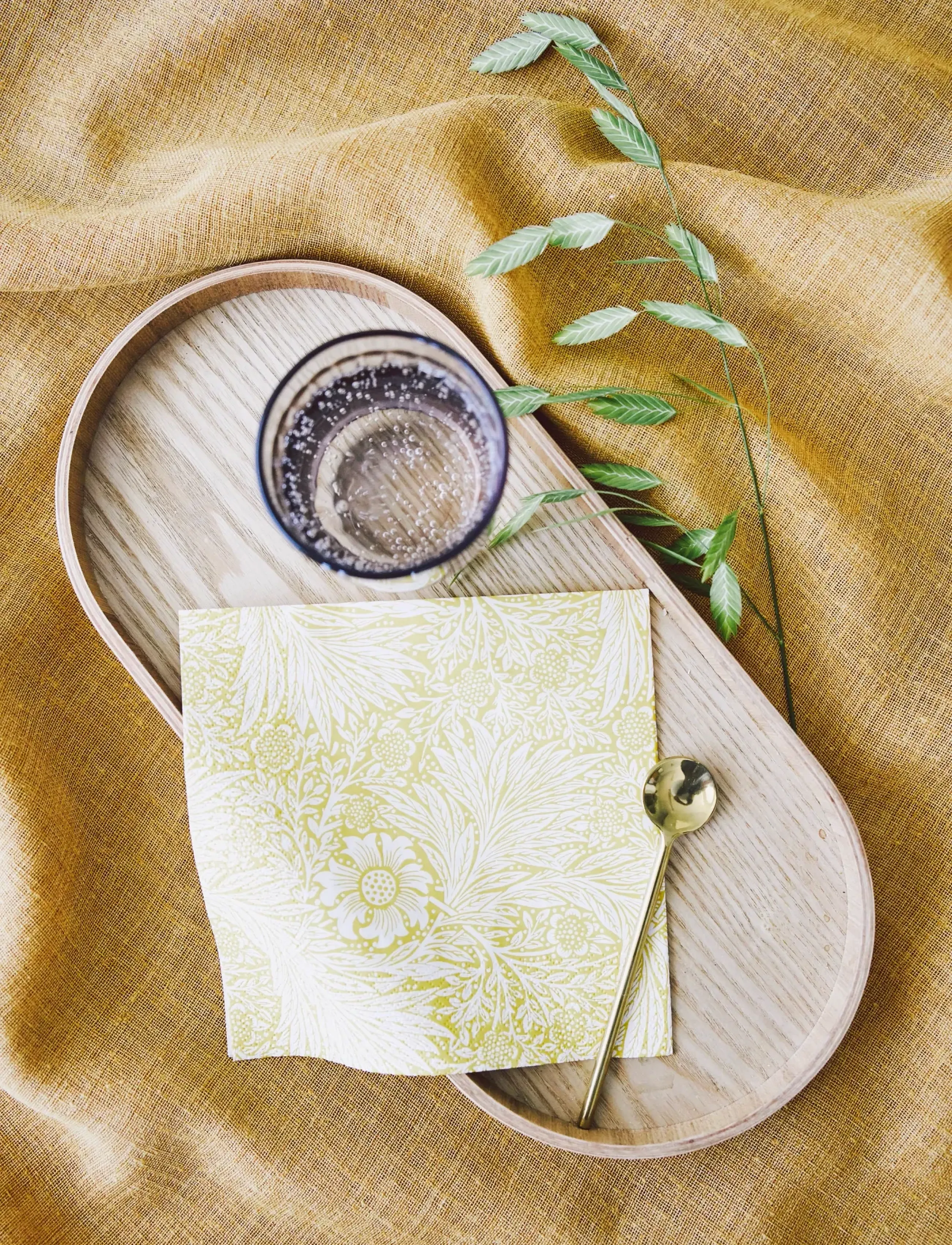 William Morris By havi Napkin Marigold Napkin, 33X33 cm, Napkins, Gelb - Paper Homeware