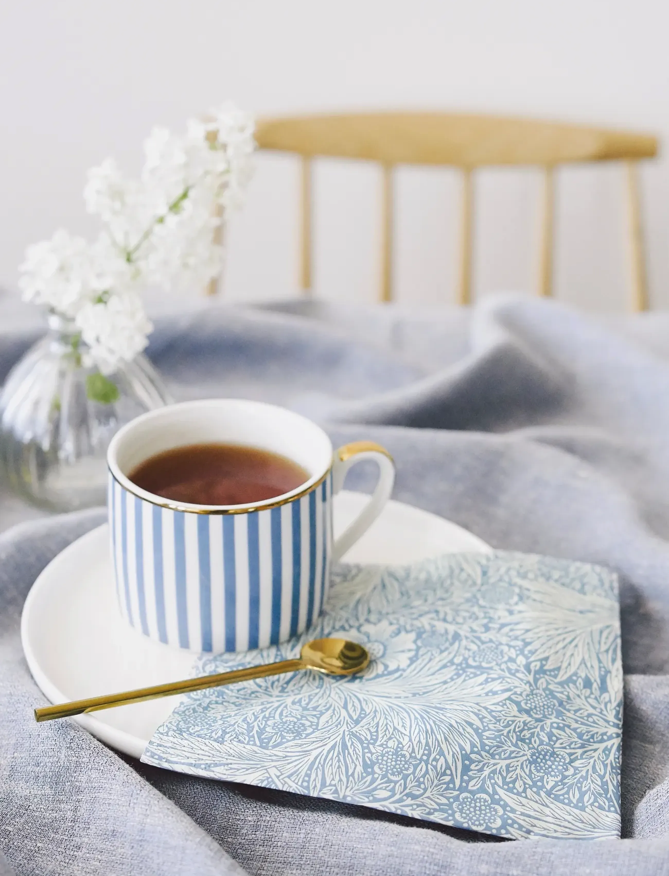 William Morris By havi - William Morris napkin Marigold napkin - paper napkins - light blue - 2