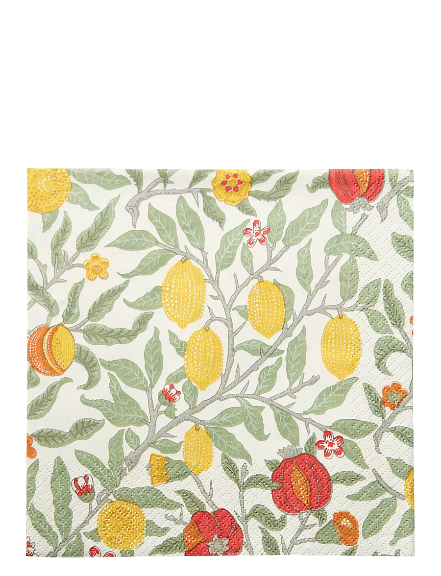 William Morris By havi - William Morris napkin Fruit napkin - pabersalvrätikud - yellow - 1