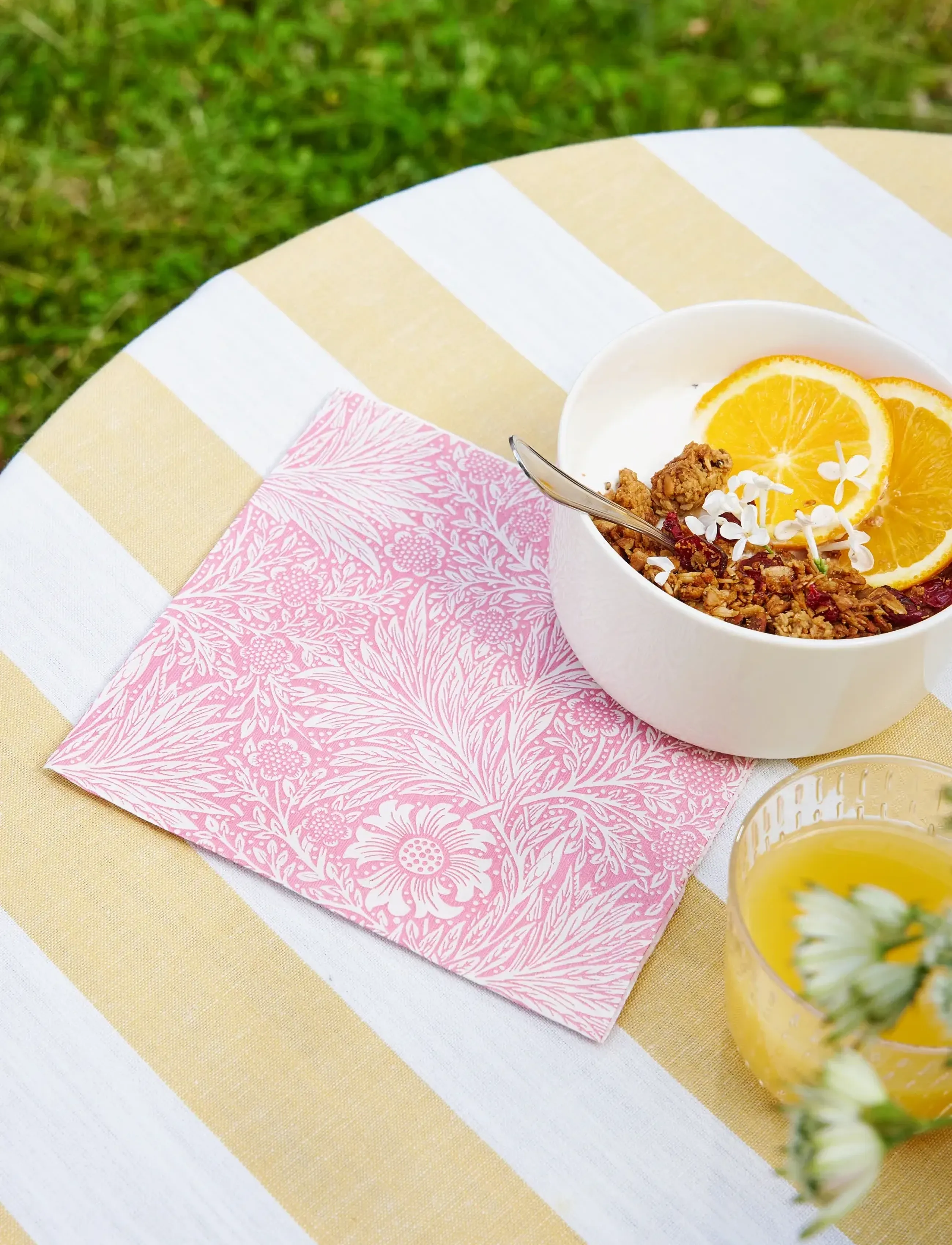 William Morris By havi Napkin Marigold Napkin, 33X33 cm, Napkins, Rosa - Paper Homeware