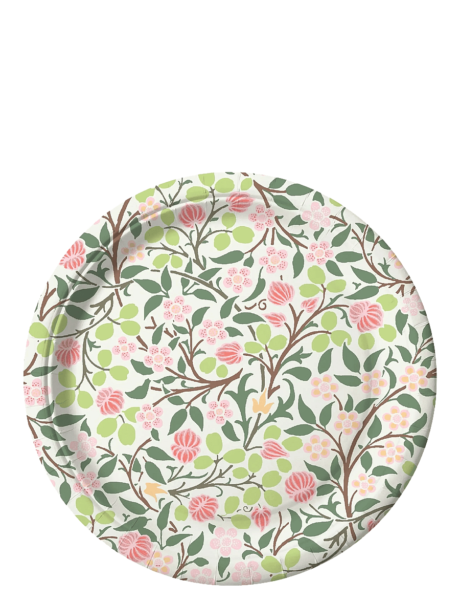 William Morris By havi - William Morris Clover paperplate - piknikutarvikud - multi color - 0