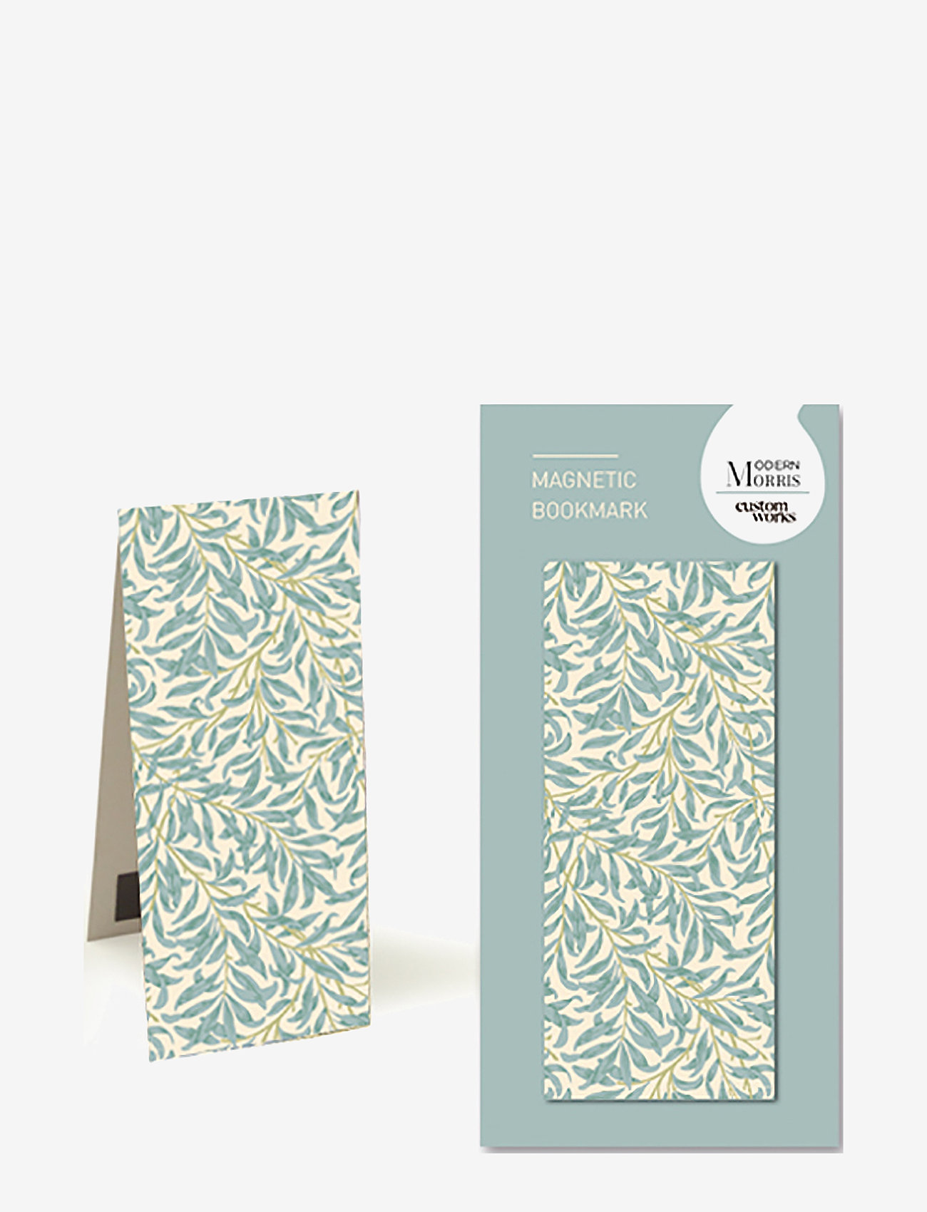 William Morris - BOOKMARK MAGNETIC - Modern Morris - Willow Bough Teal - teal - 0