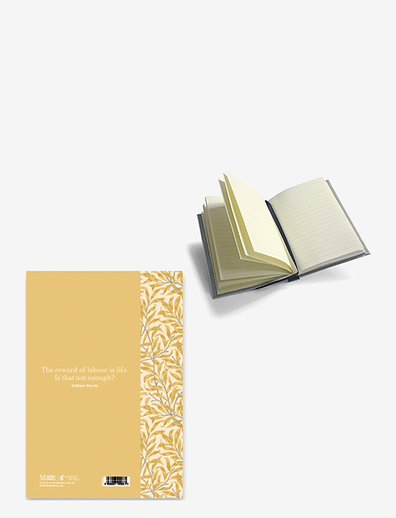 William Morris - HARDBACK BOOK A5 (L) - Modern Morris - Willow Bough Yellow - yellow - 1