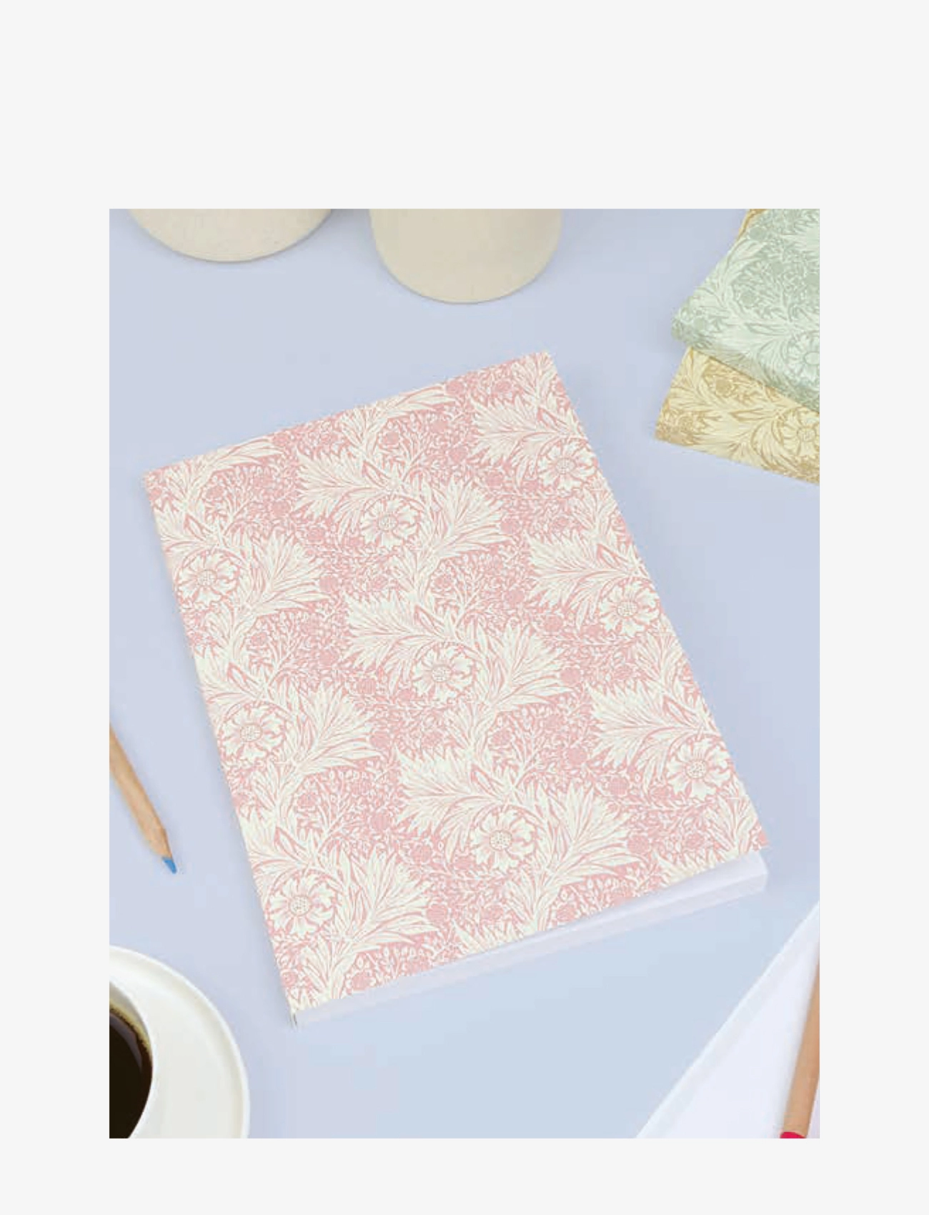 William Morris - SOFT COVER BOOK A5 - Modern Morris - Marigold Pink - pink - 1