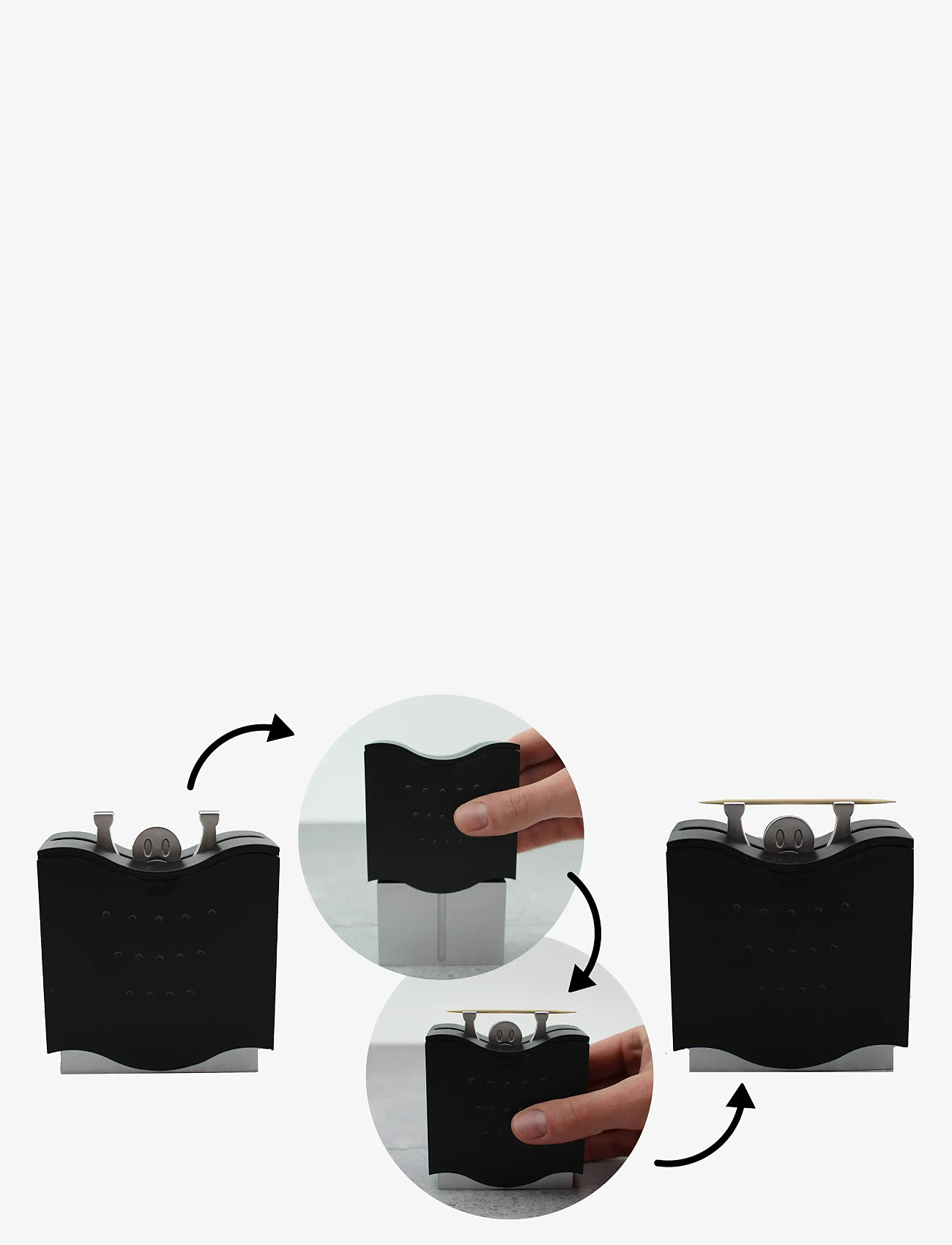 Winkee - Tandstikholder - Toothpick holder Mister Help - other kitchen utensils - black - 1