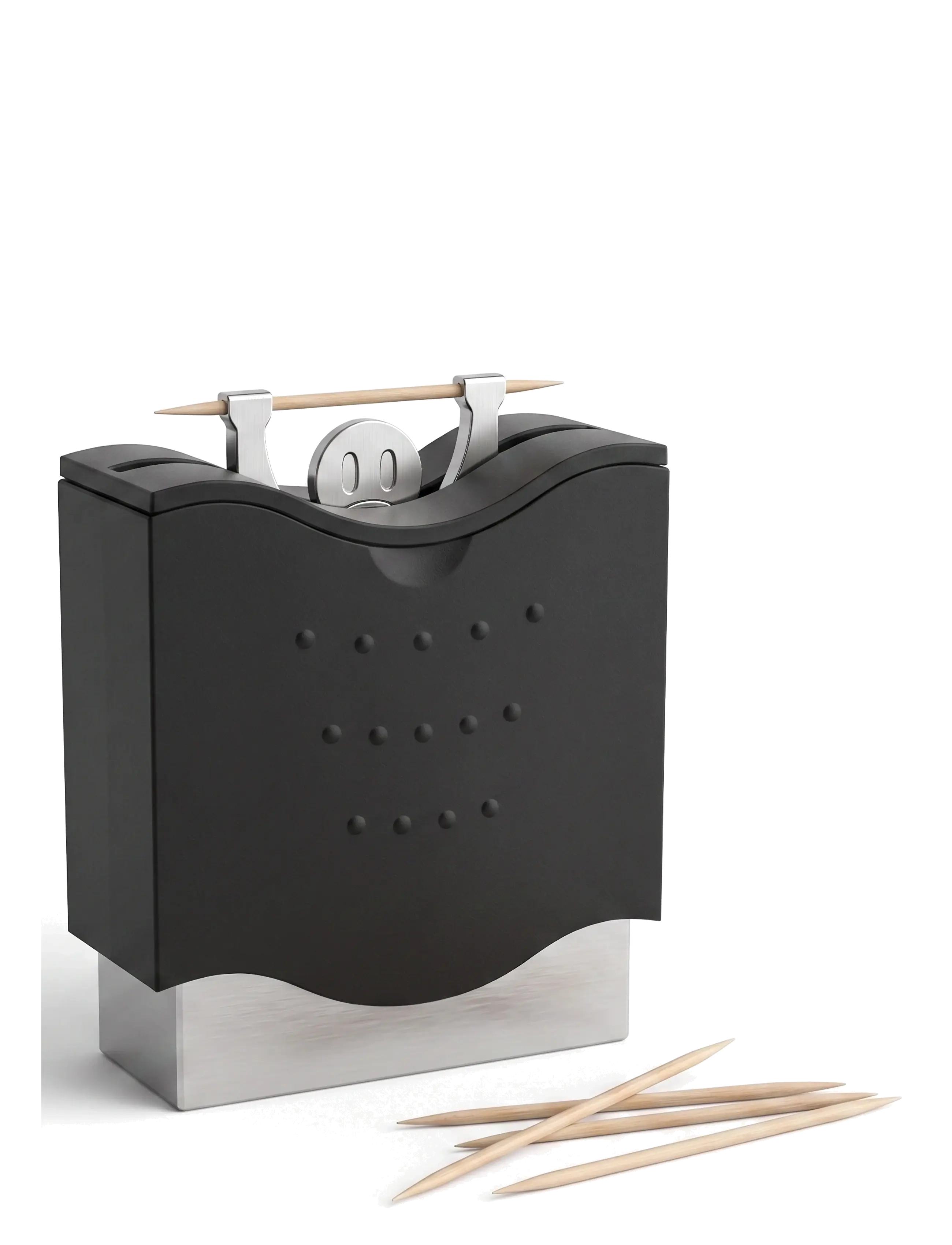Winkee - Toothpick holder Mister Help - andere küchenutensilien - black - 2