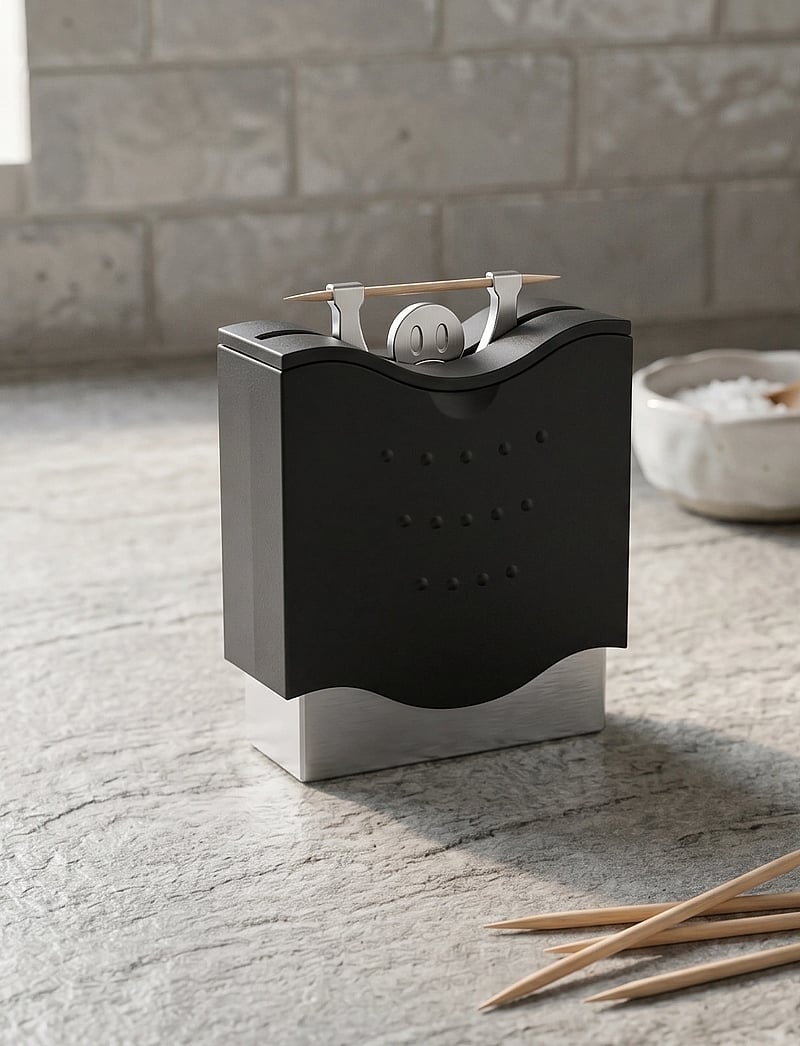 Winkee - Toothpick holder Mister Help - muud köögiriistad - black - 0