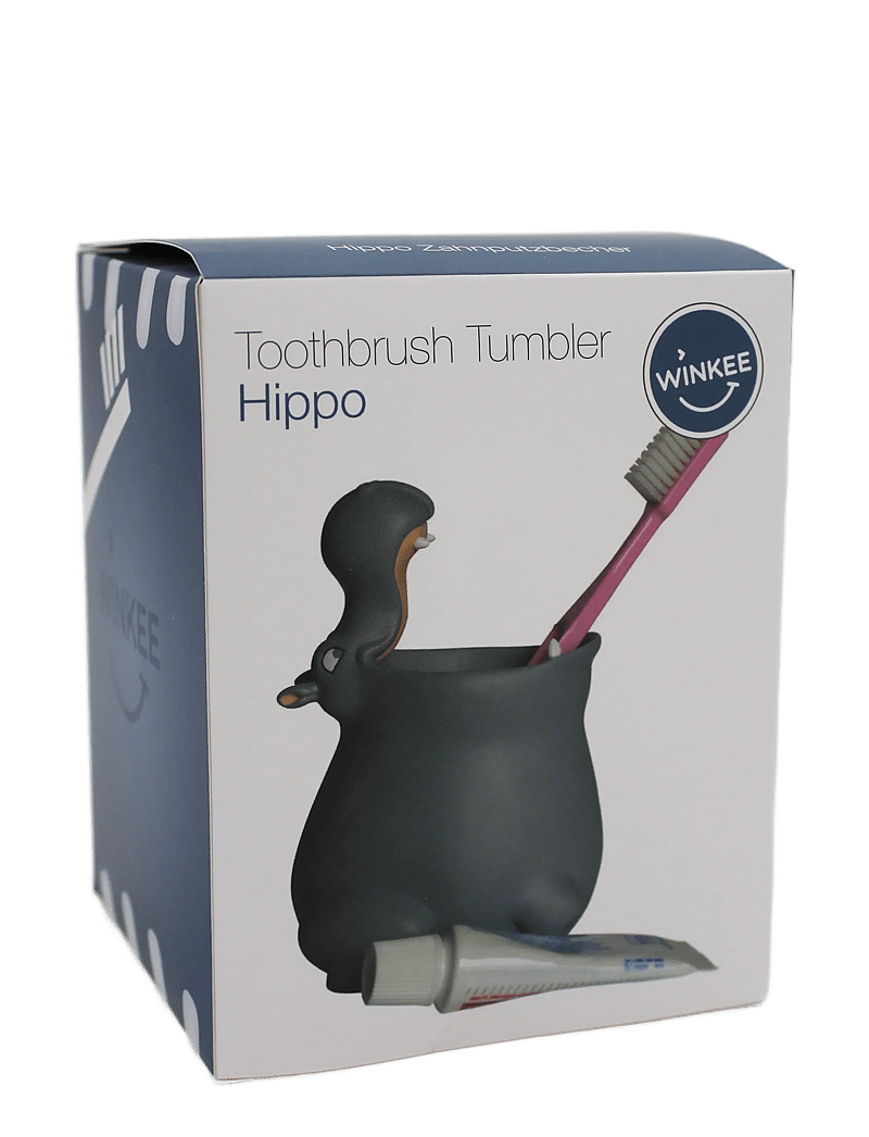 Winkee - Toothbrush holder Hippo - hambaharjahoidjad - grey - 2