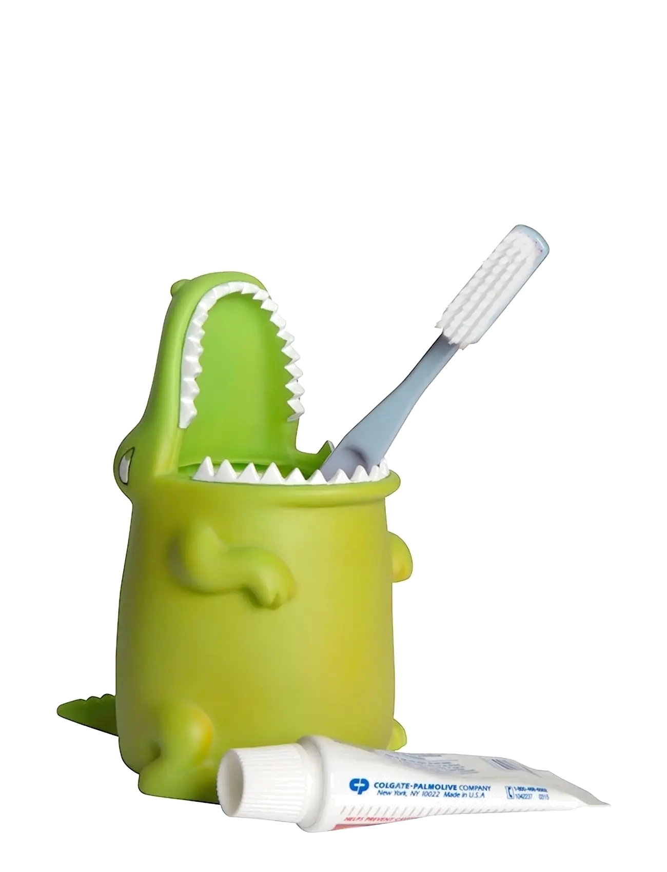Winkee Tandbørsteholder Toothbrush Holder Alligator, Tandbørsteholder, Grøn, Str: H11CM