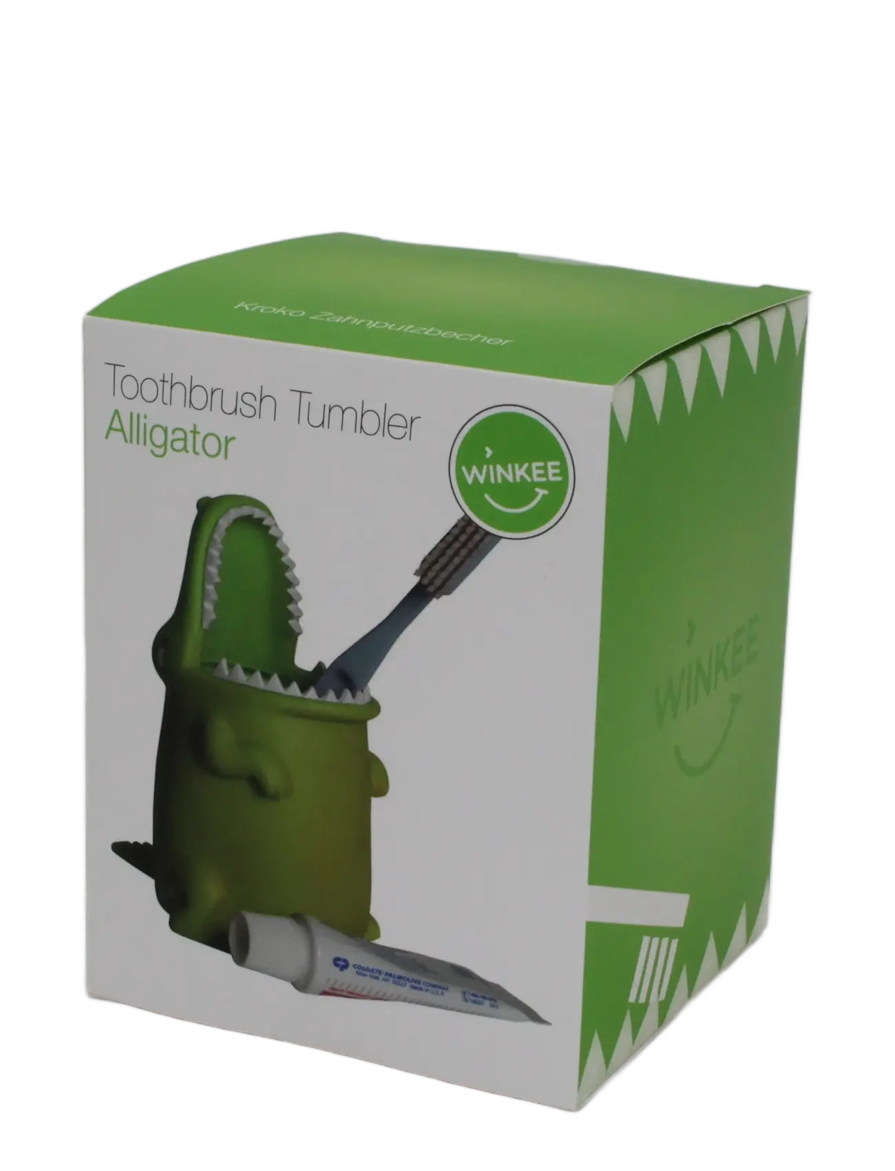 Winkee - Tandbørsteholder - Toothbrush holder Alligator - tandbørsteholdere - green - 2