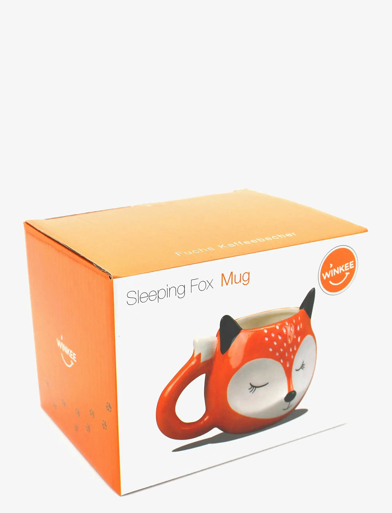 Winkee - Krus - Sleeping Fox Mug - tekopper - white, orange - 2