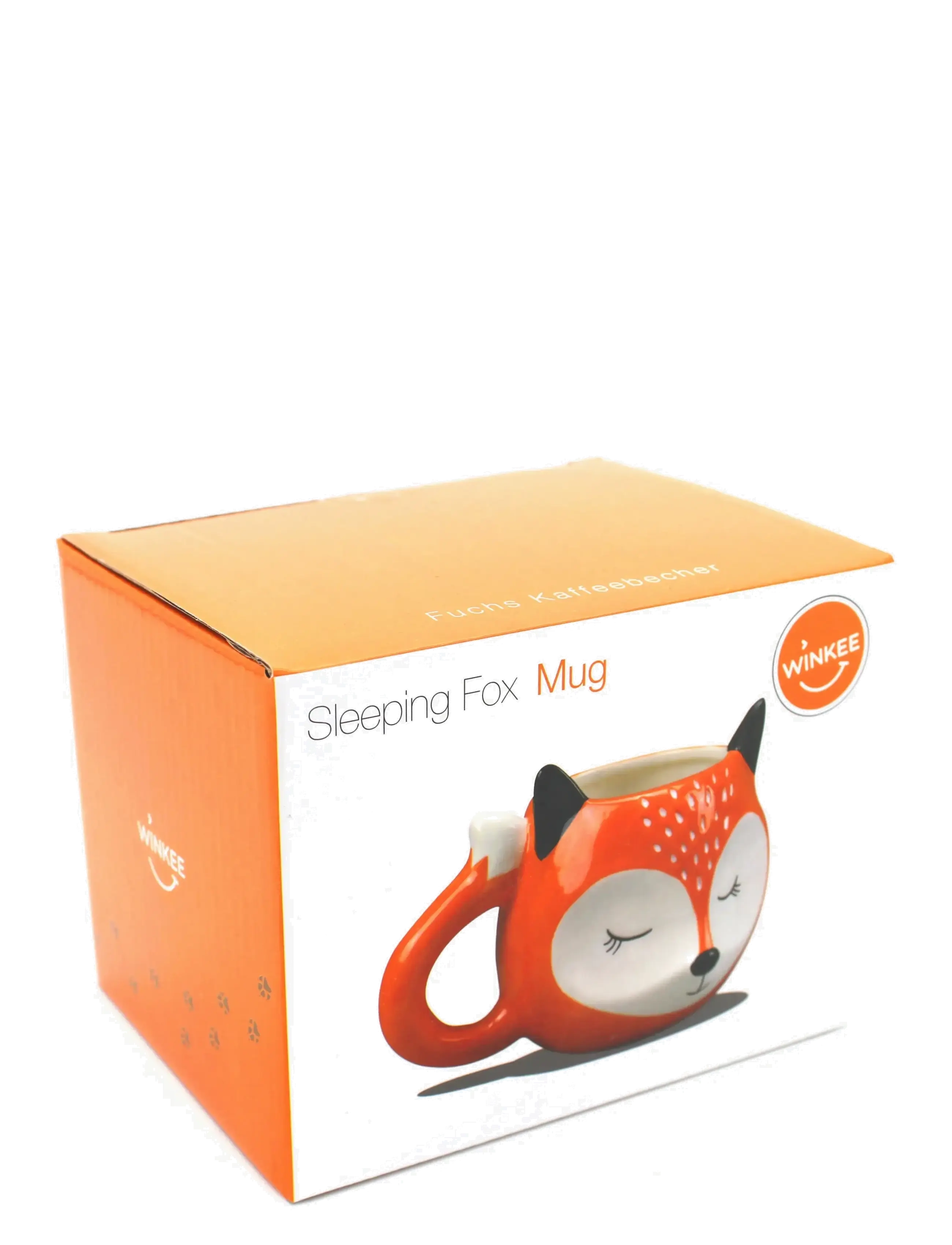 Winkee - Krus - Sleeping Fox Mug - tekopper - white, orange - 2
