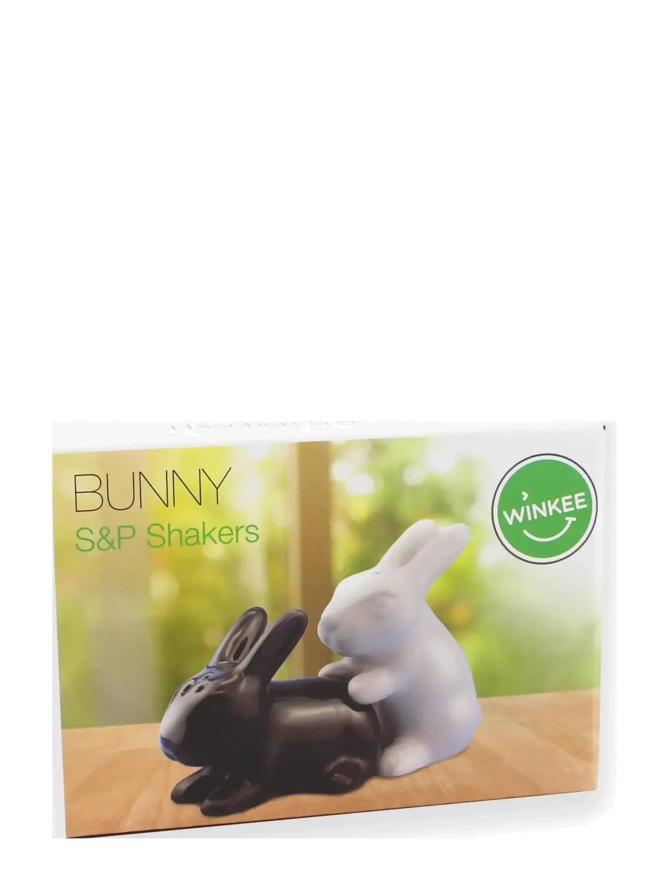 Winkee - Bunny salt & peper shakers - salt & pepper grinders - white, black - 1