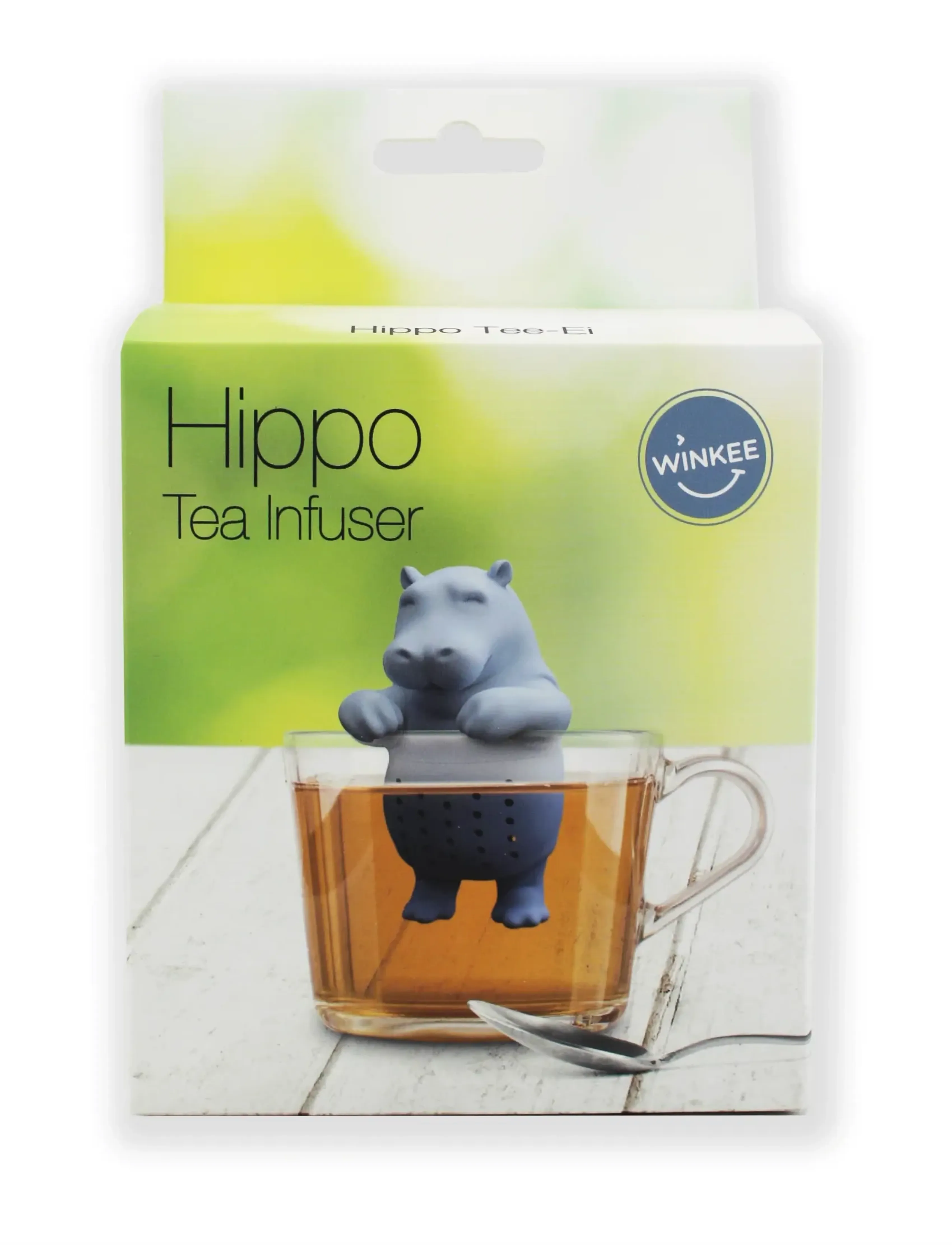 Winkee Tefilter Hippo Tea Infuser, H6 cm, & Coffee Accessories, Grau - Filters Strainers, Homeware